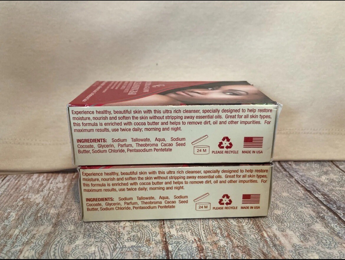 2 Ultra Glow Cleansing Bar Gentle Moisturizing Cleanser Soap 3.5 oz