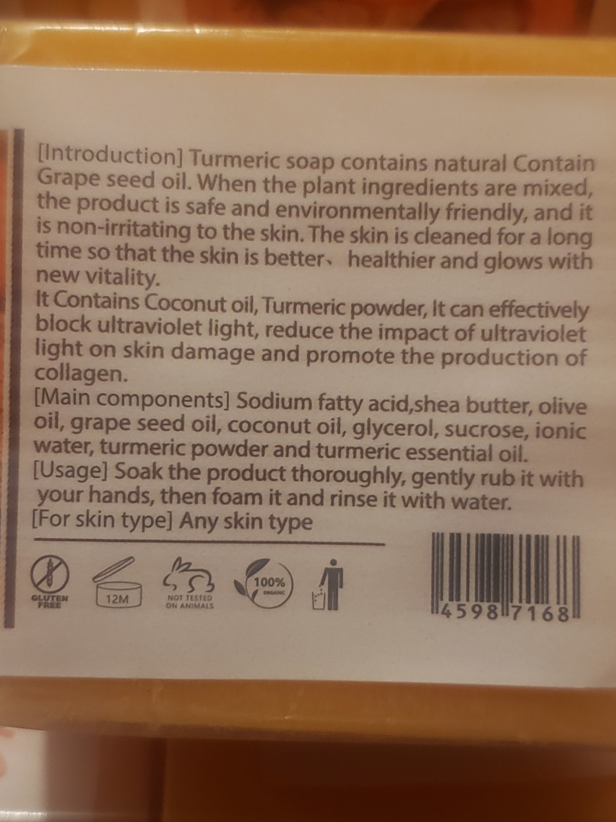 Turmeric Essential Oil Soap – – Great Price 3 Bar