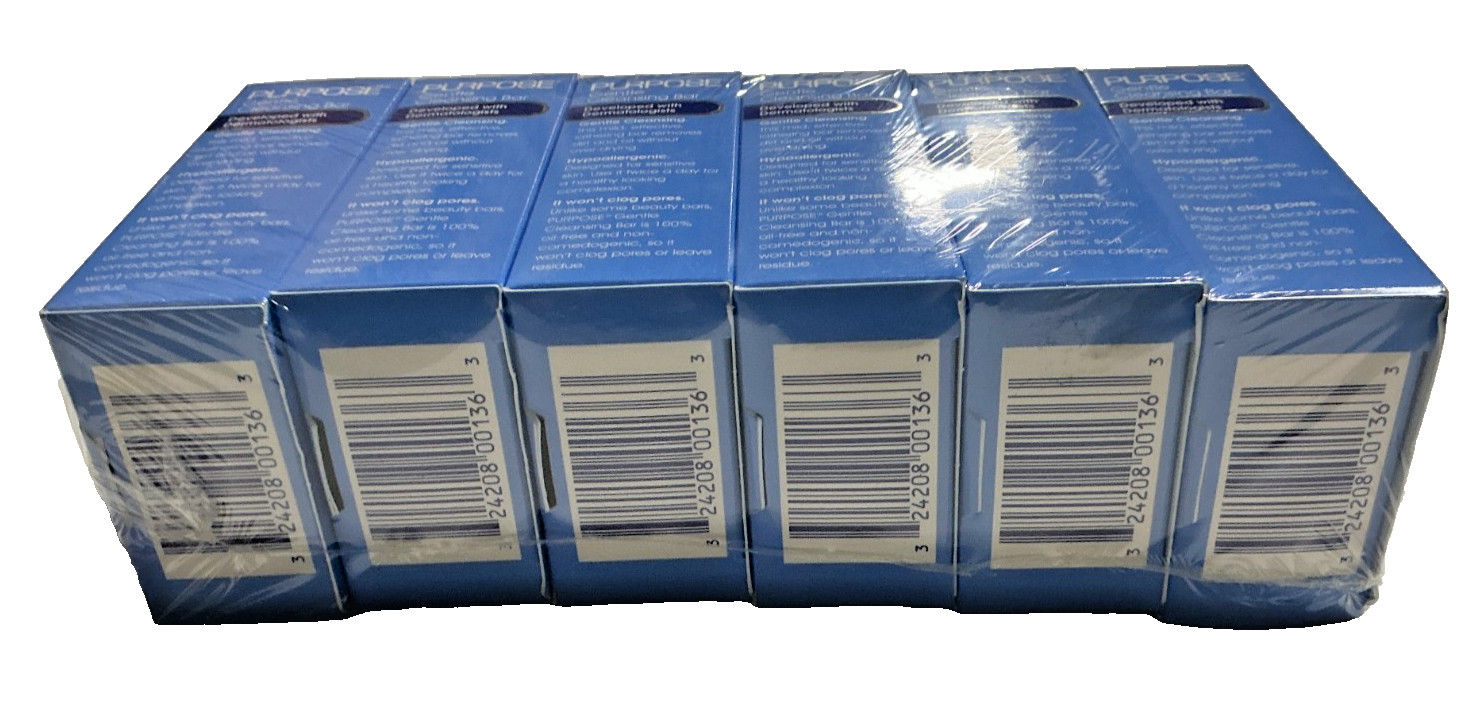 Purpose 12-Pack Bausch & Lomb Gentle Cleansing Bar Soap 3.6 oz Ea Sensitive Skin