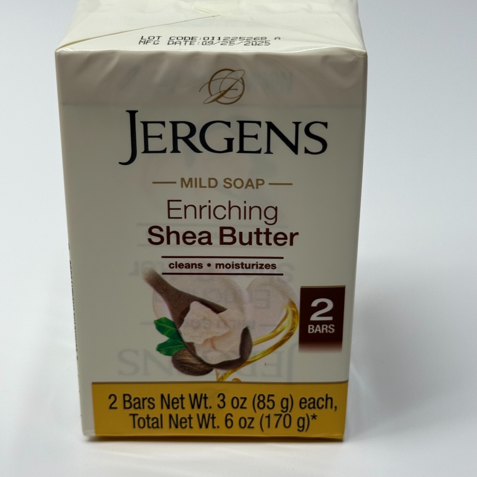 Jergens Bar Soap Shea Butter 9 Box Of 2 Pack 3oz each (18 total bars) 9/2025
