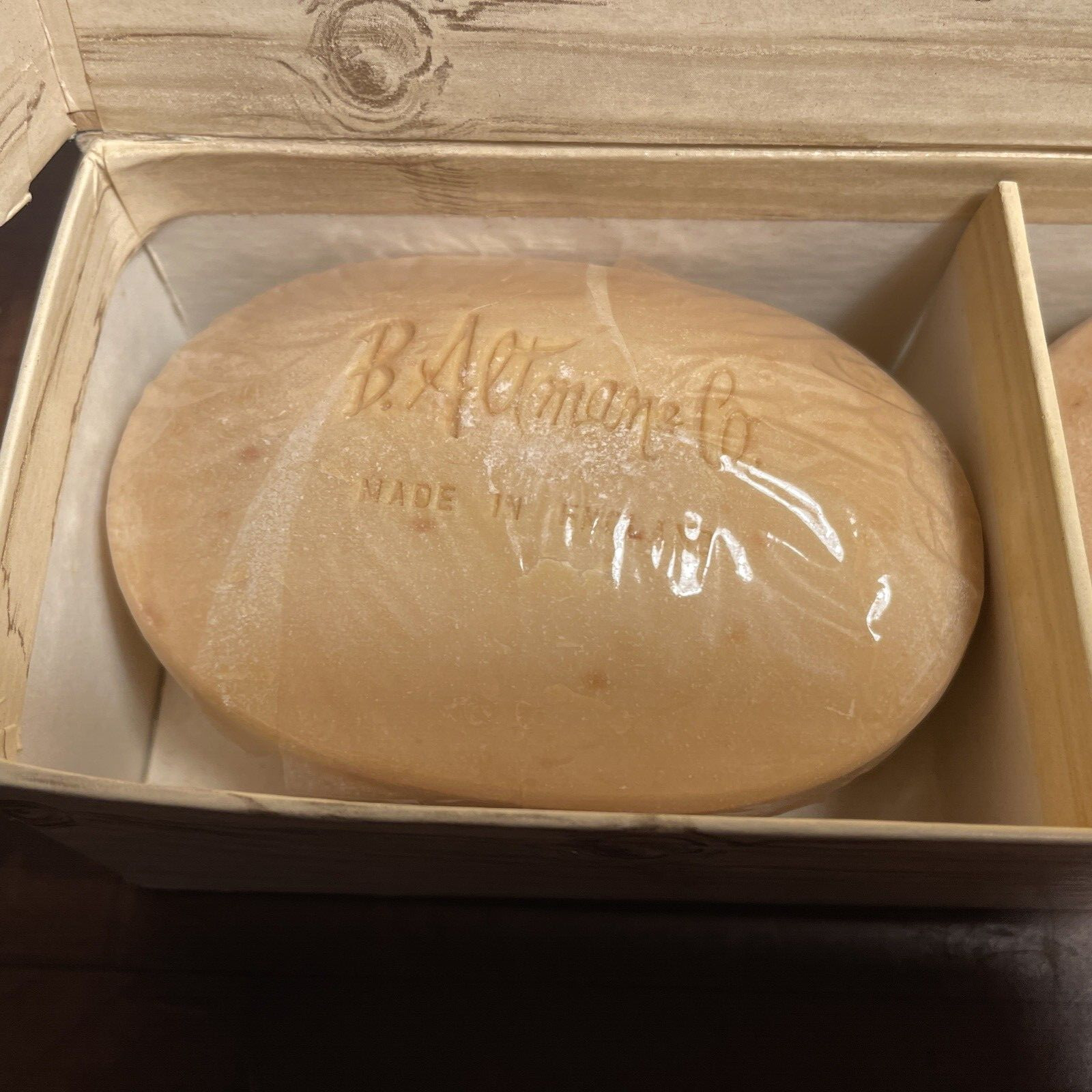 Bath Soap for Gentlemen England Gift Set 3 Large Bars B. Altman Co Discontinued