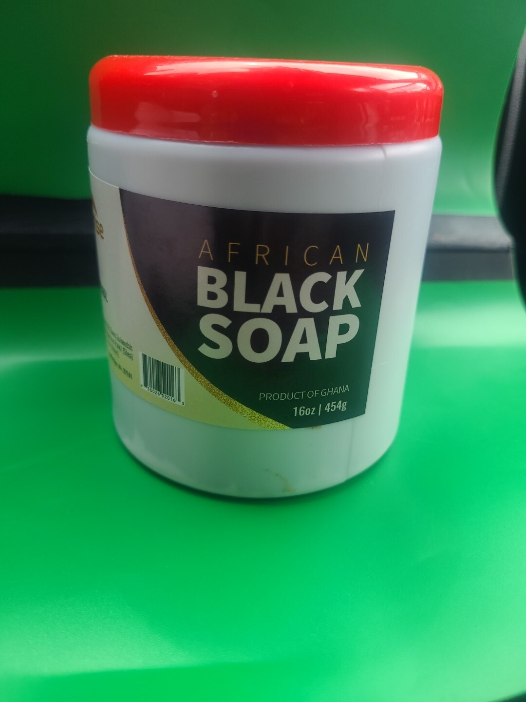 African Black Soap 100% Pure Natural Organic Face Body Wash (JAR) 16 OZ