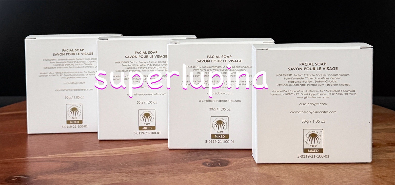 4x Aromatherapy Associates Balance Facial Bar Soap NEW Travel Size 1.05 oz
