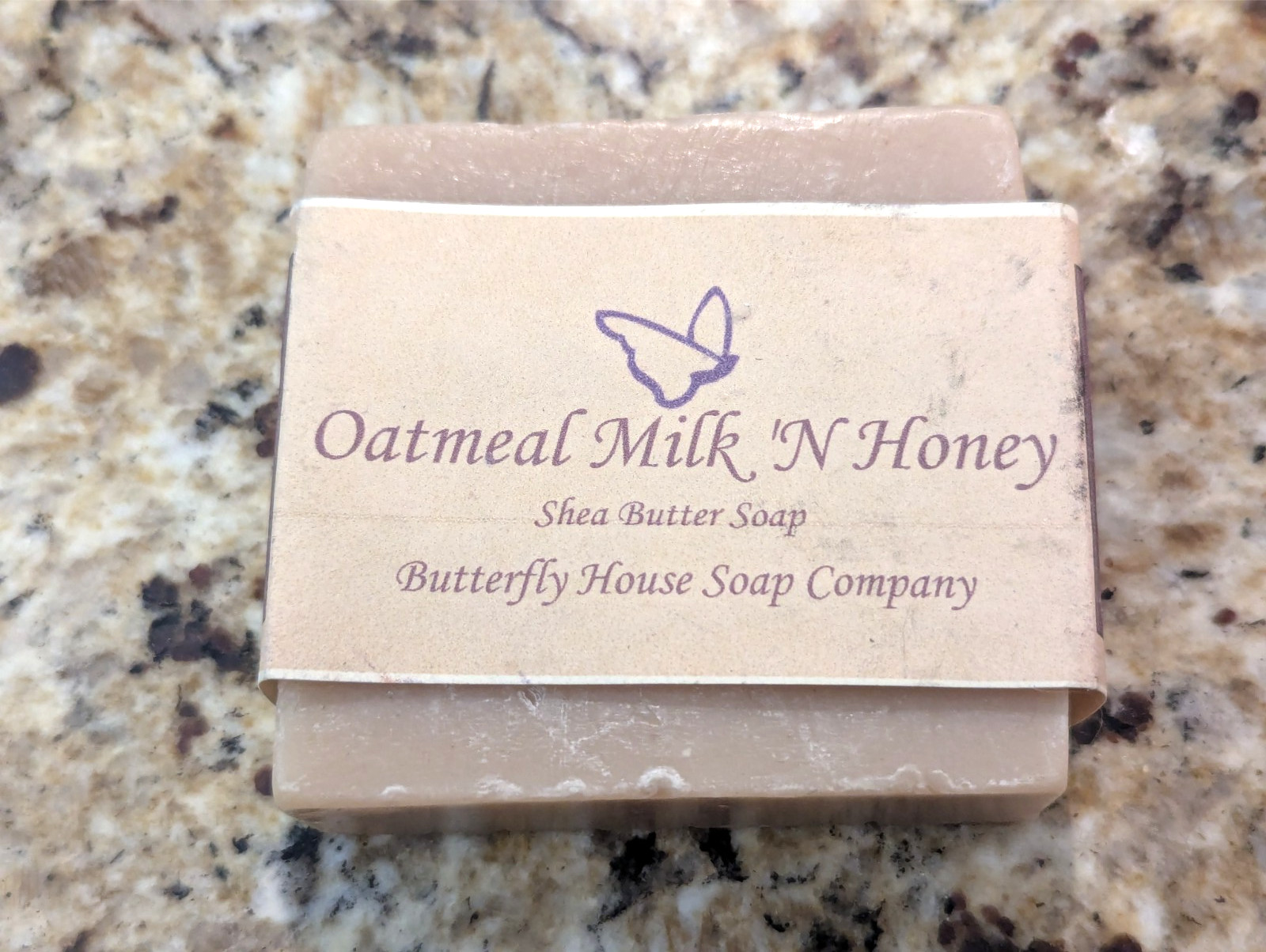 Butterfly House Soap Company Oatmeal Milk ‘N Honey Shea Butter Soap Bar