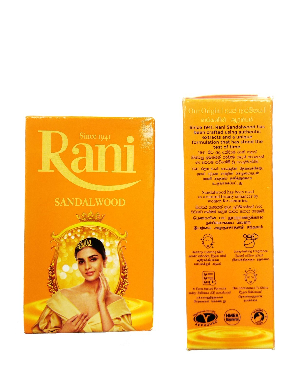 Rani Sandalwood Ayurveda Herbal Soap Body Bathing 90g Original Bar Women Skin