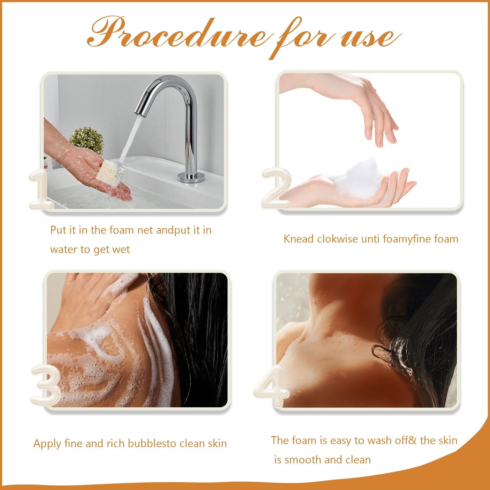 3PCS Vegan Rice Soap for Body & , Gentle Long-lasting Moisturizing for All Sk…