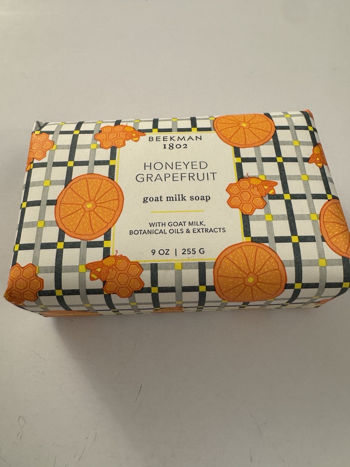 Beekman 1802 Bar Goat Milk Soap 9oz Honeyed Grapefruit New CS5