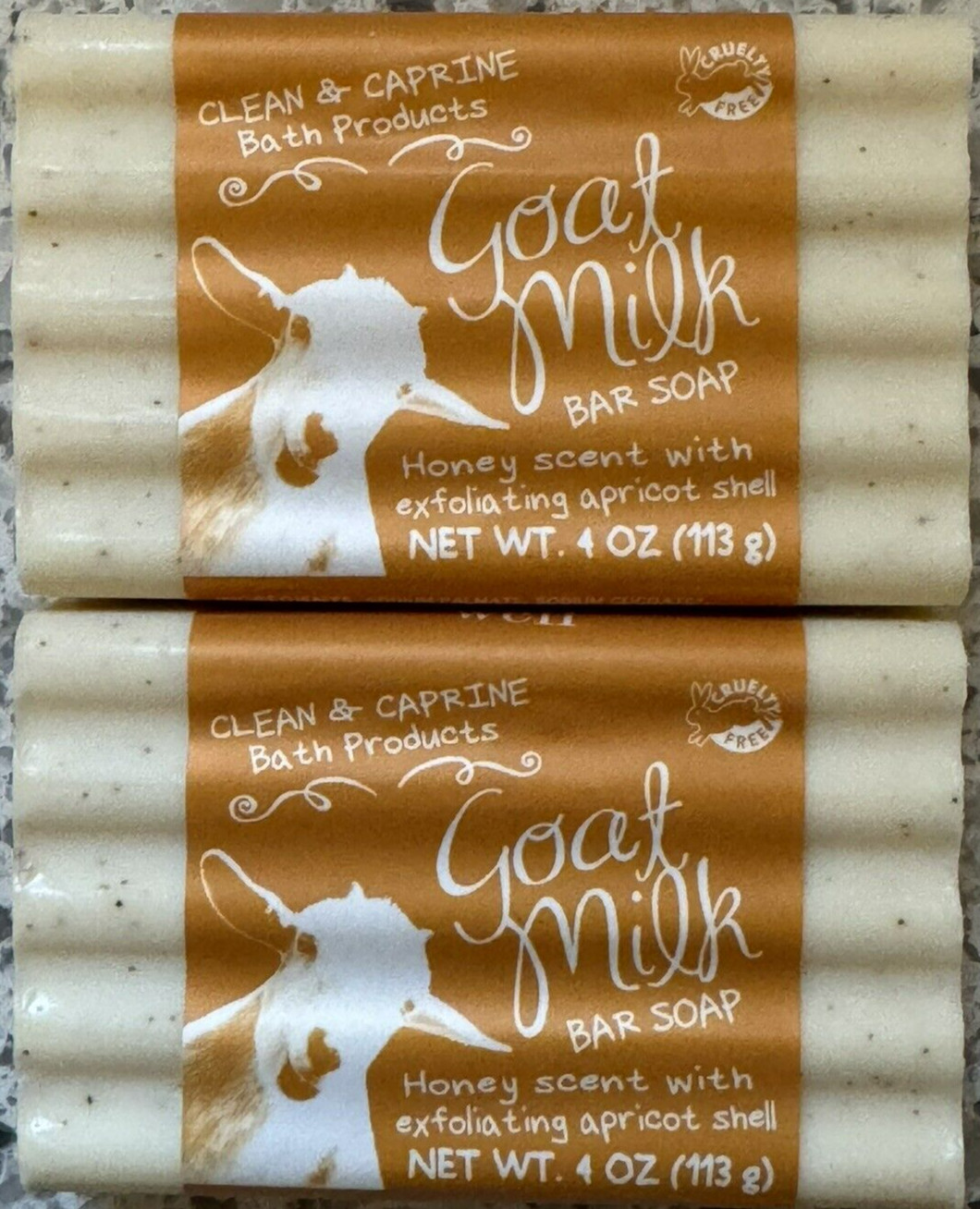 2 4-ounce Bars San Francisco Soap Company Goat Milk Bar Soap – Honey Scent