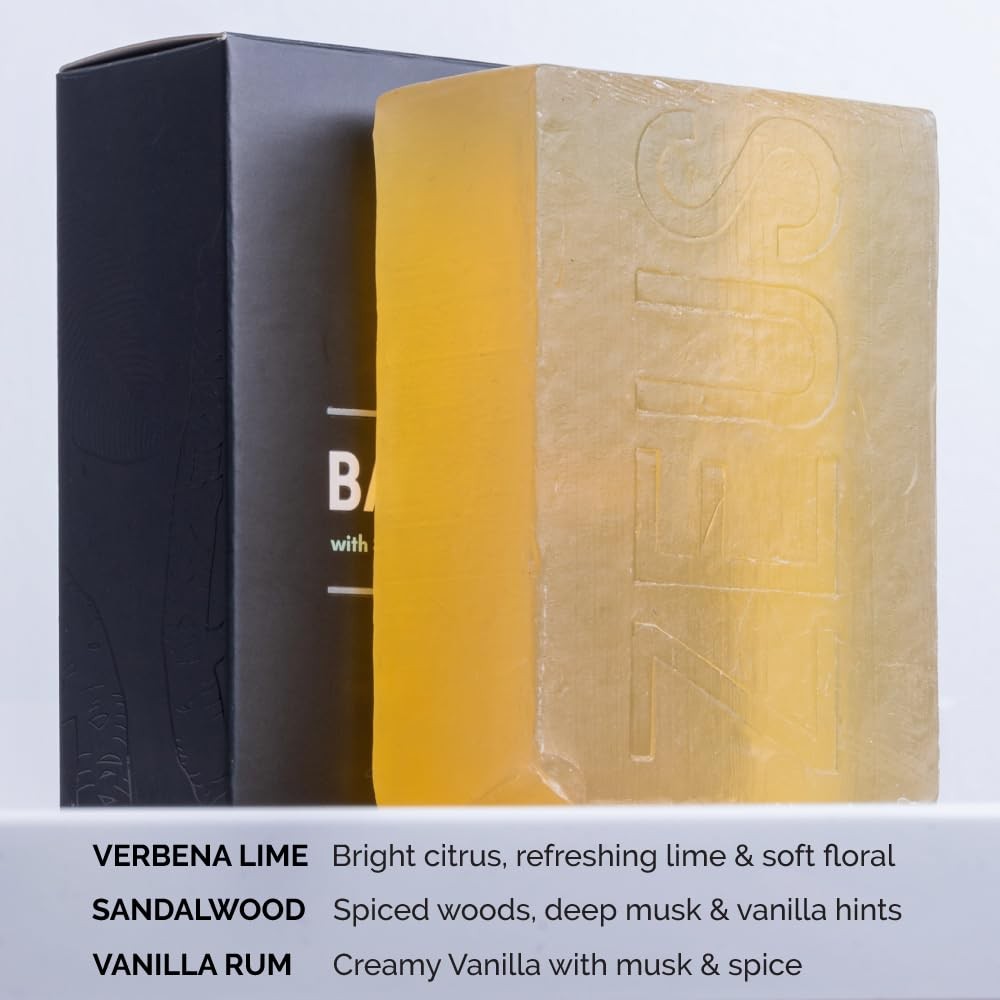 ZEUS Natural Body & Face Bar Soap with Shea Butter & 10 Ounce (Pack of 1)