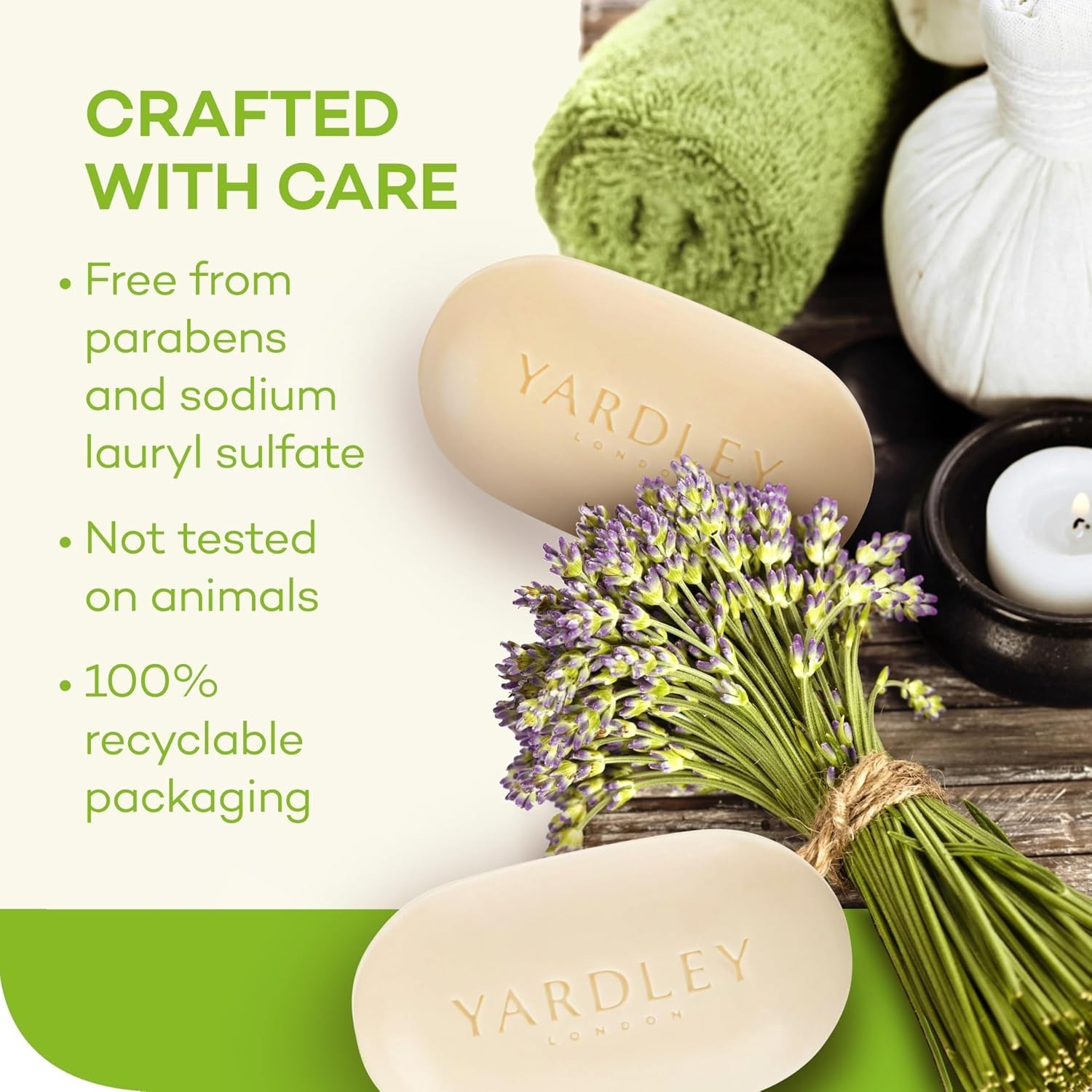 London Nourishing Aloe & Avocado Bath Soap Bar, Moisturizing, All Skin Types,…