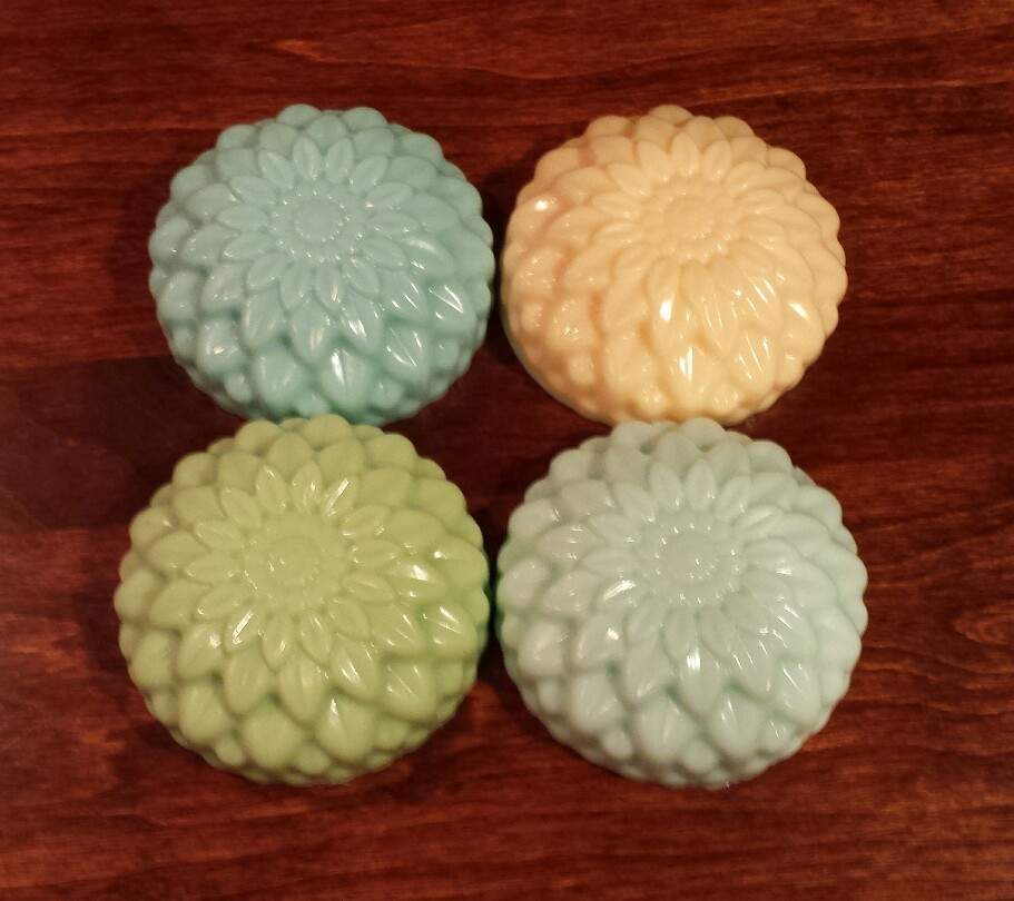 Flower Aromatherapy Handmade Soap-10 scents 2 sizes single set of 2 or 1 dozen