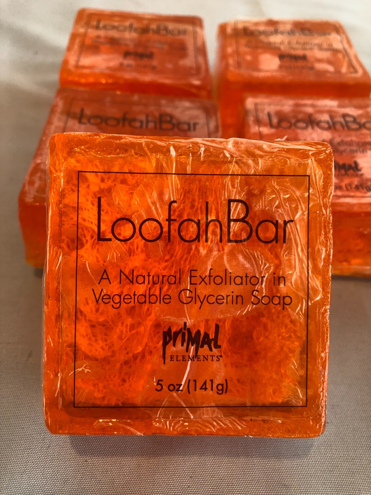 LOT of 5 Primal Elements LOOAFAH Bar – SUNRISE SUNSET 5 oz ea