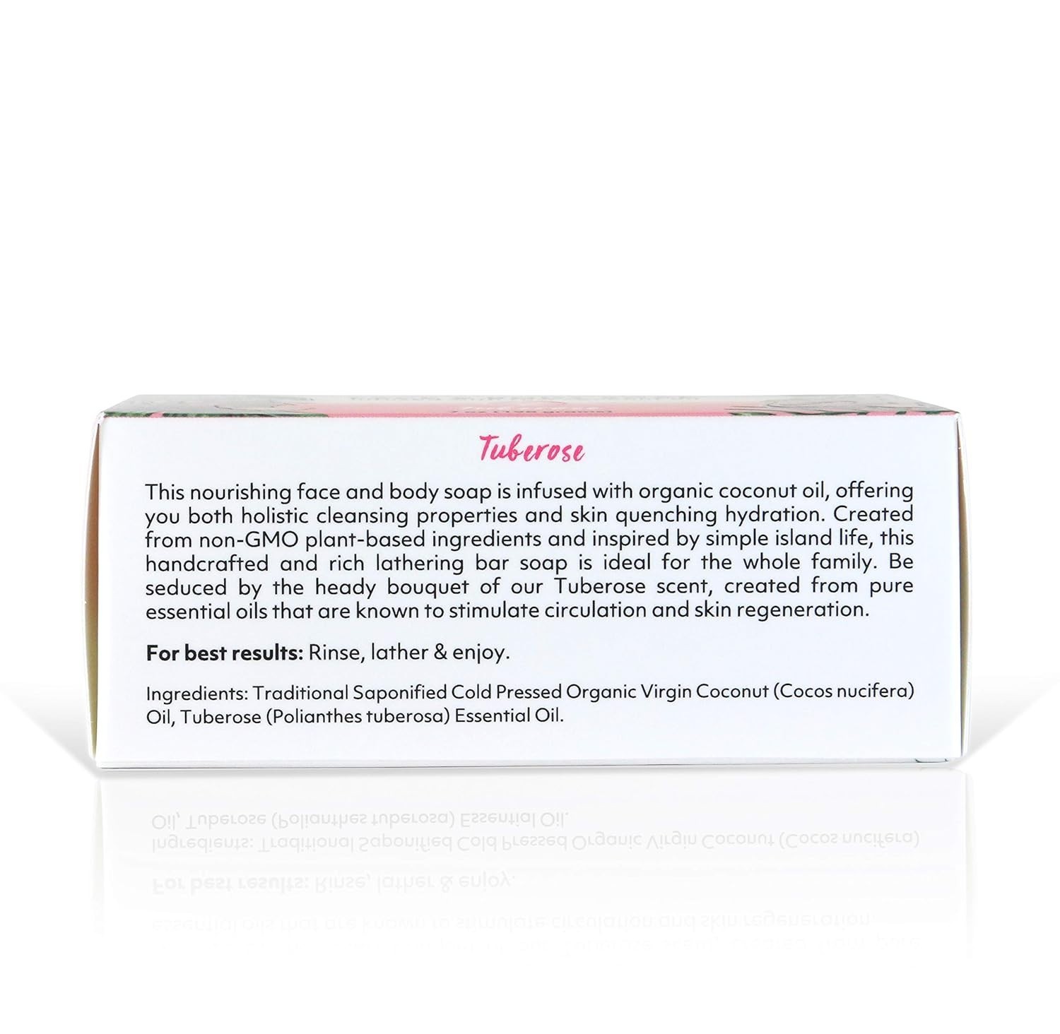 Coco Fiji, Coconut Oil Infused Soap, Bar 7oz (Tuberose, Pack of 2) COS080