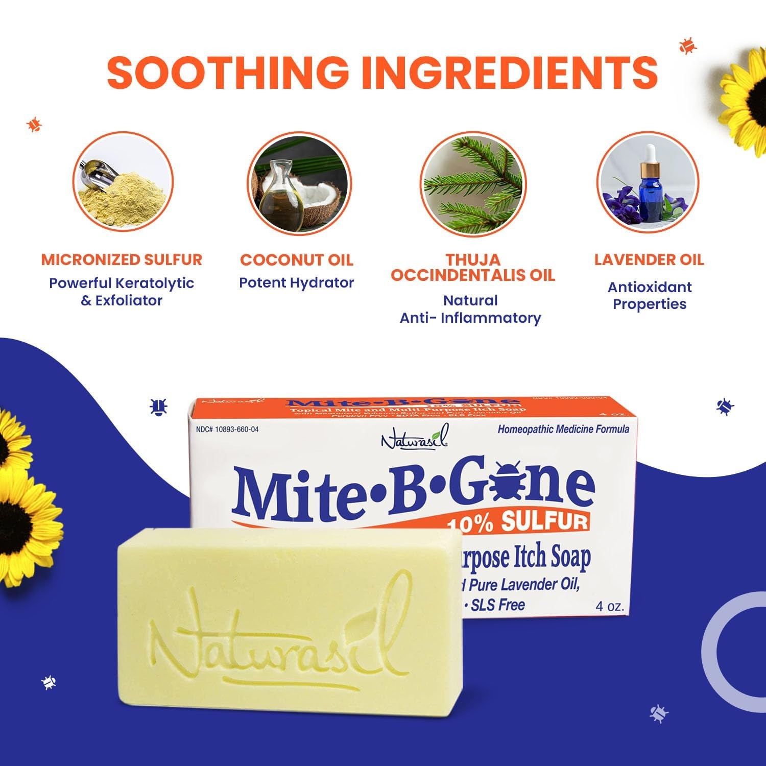 Soothing Soap with Volcanic Sulfur & Lavender – Fast Relief for Skin Irritations