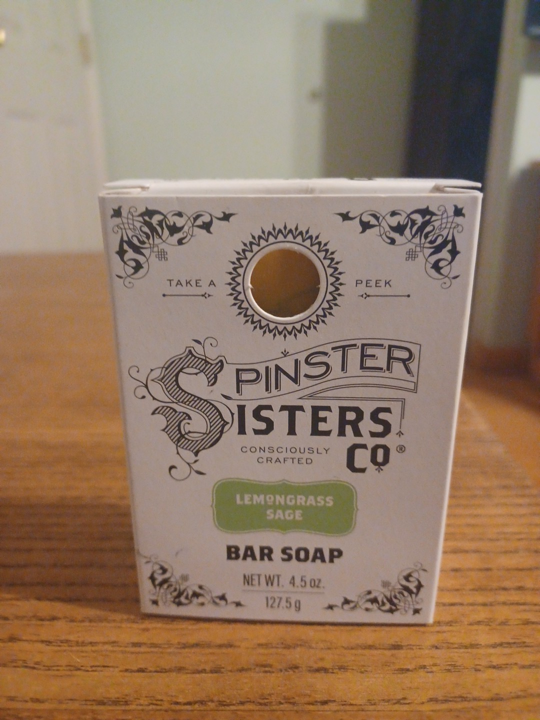 Spinster Sisters Co Lemongrass Sage 4.5oz Bar Soap – All Natural Ingredient. USA