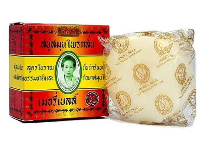 Madame Heng Original Merry Bell Herbal Thai rOund Craft Soap 160g=5.7oz Thailand
