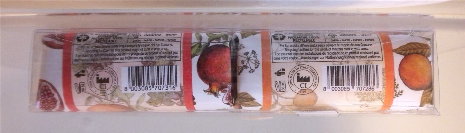 LA FLORENTINA ITALY W/ SHEA BUTTER 6 BAR SOAP SET FIG , LEMON ++ 3.7 OZ EA=22 OZ