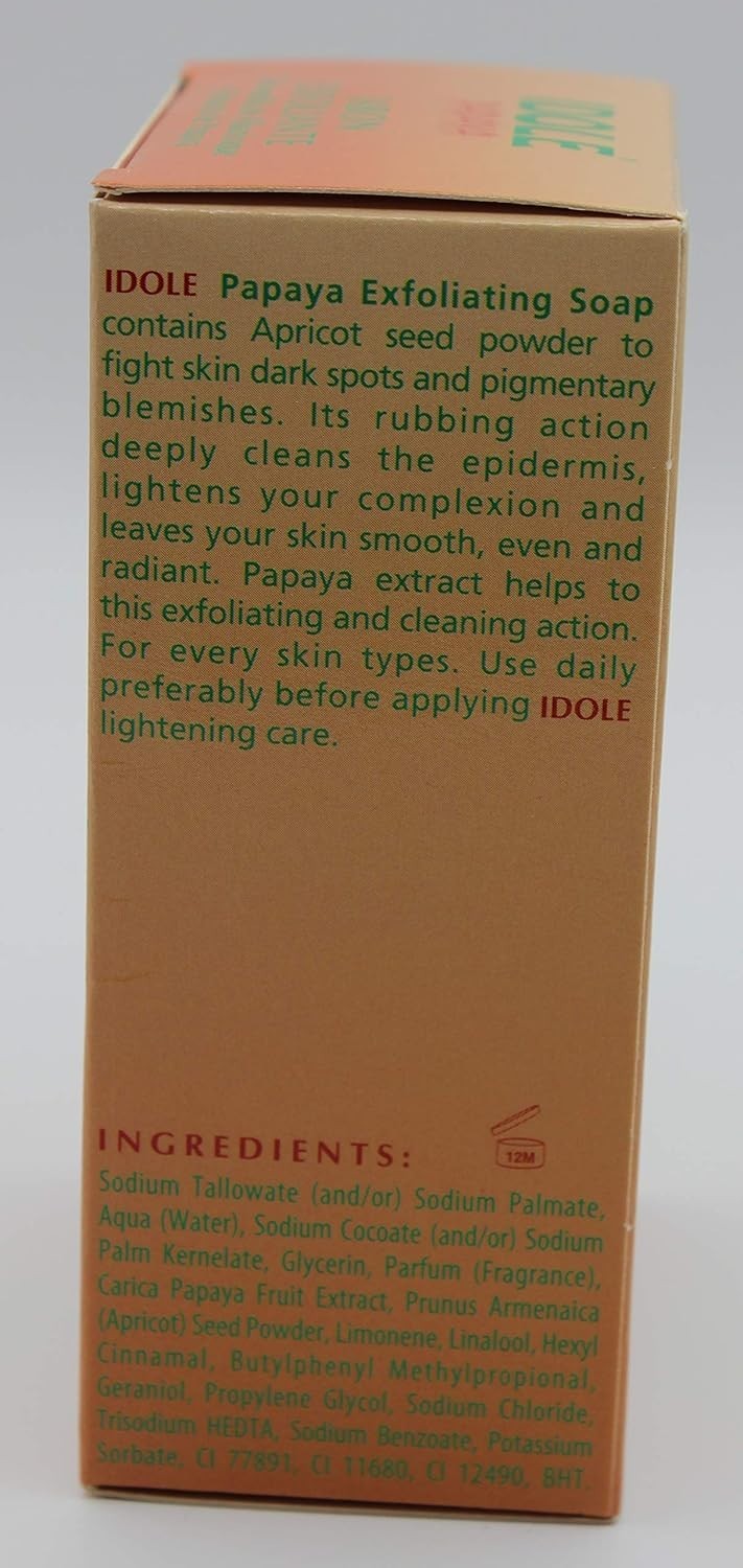 Idole Papaya Exfoliating Lightening Soap 7oz 3pck