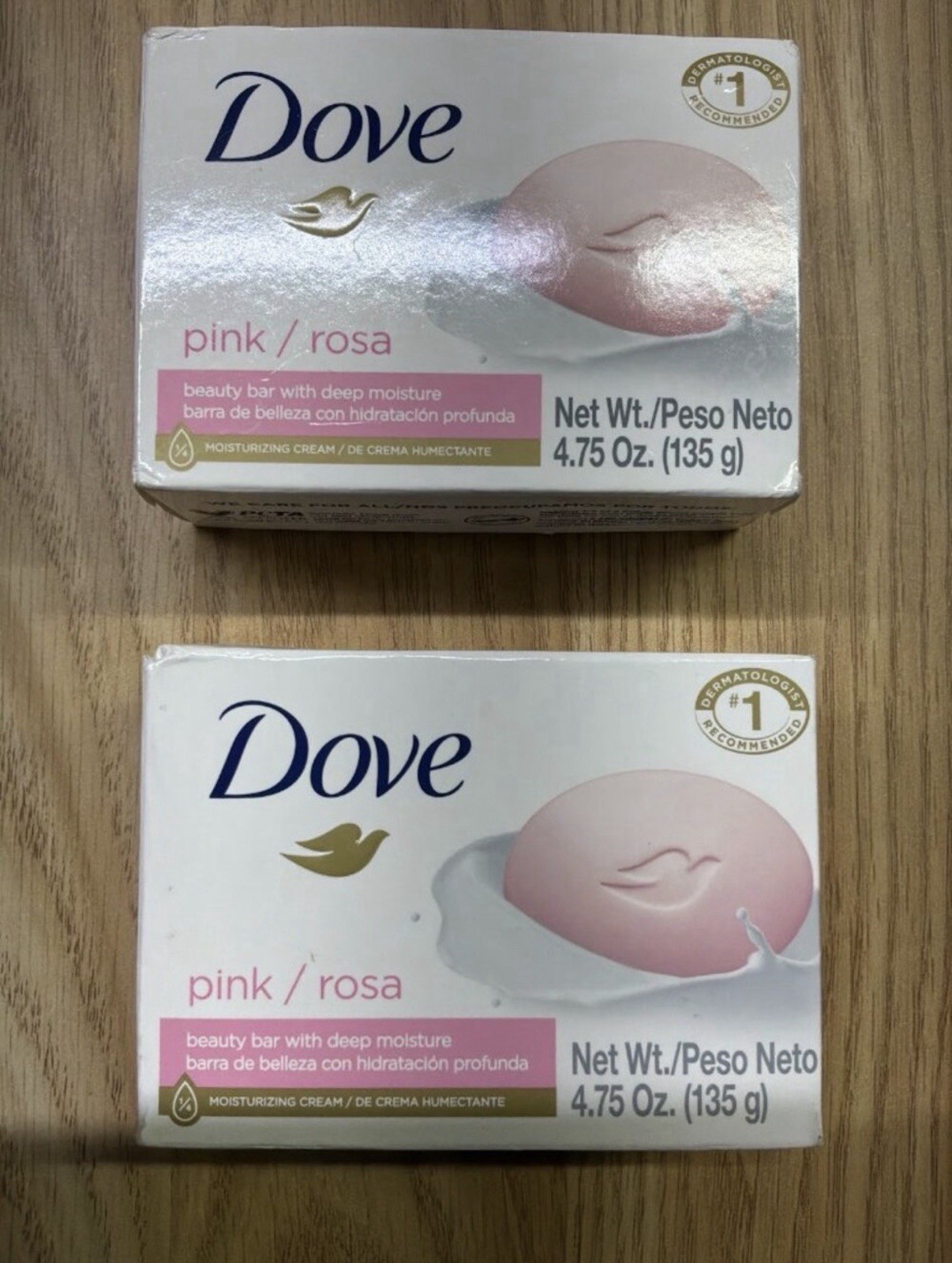 Dove Pink Moisturizing Beauty Bar Soap 4.75 oz (135 g) pack of 8