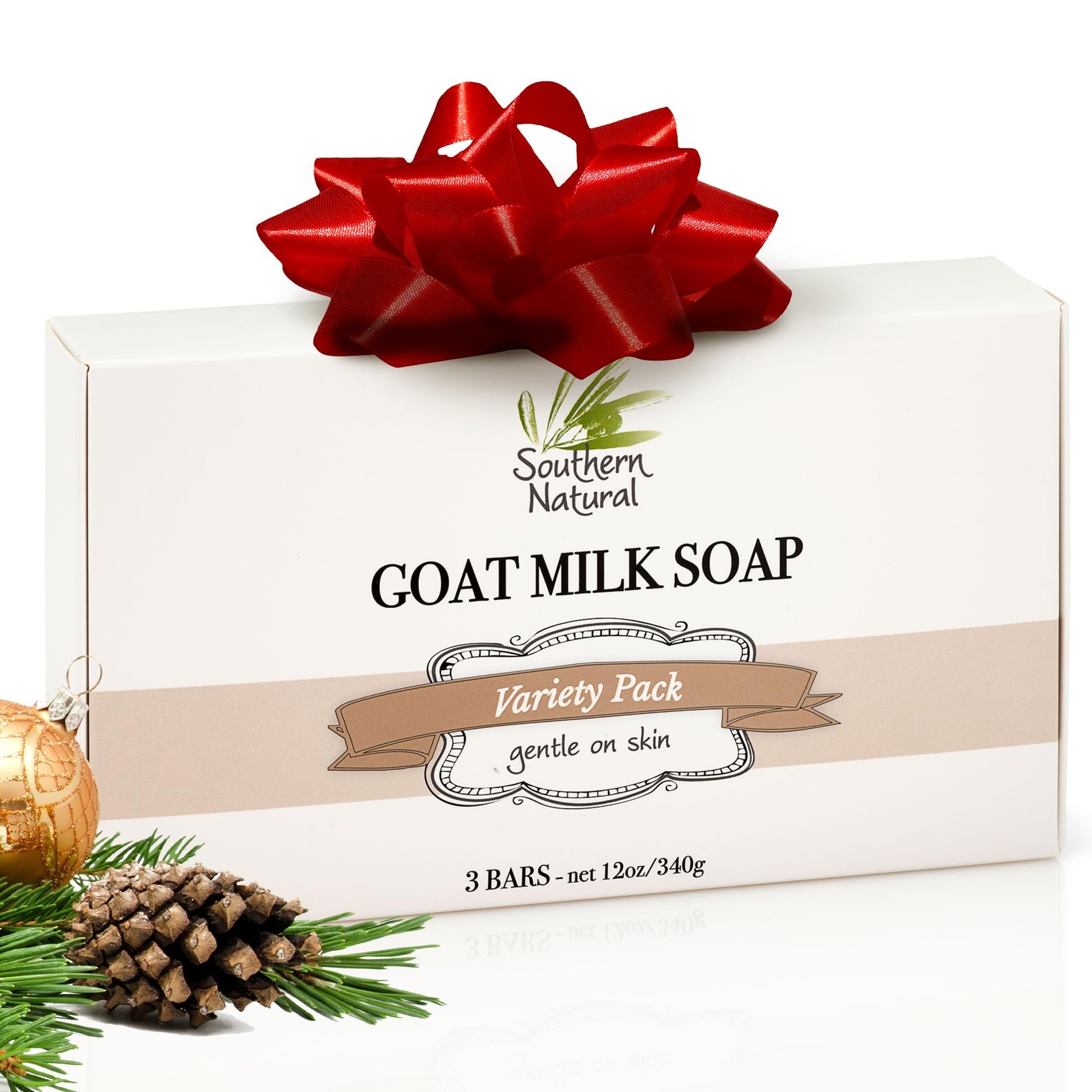 Goat Milk Soap 3 Pack – Lavender, Lemongrass, Spa Fusion for Dry Sensitive Skin