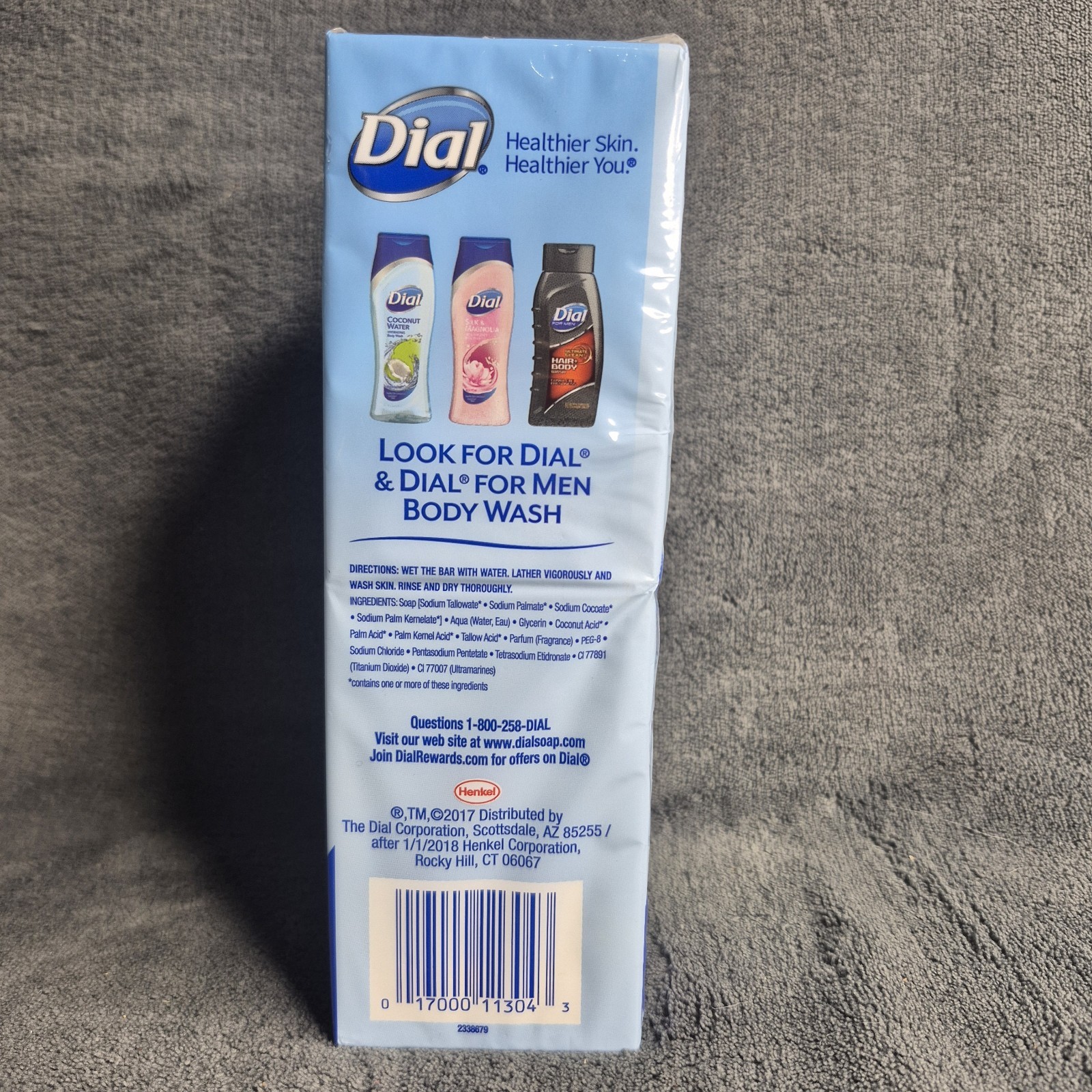 New Dial Coconut Water Gentle Cleansing Skin Care Bar Soap 6 Bars
