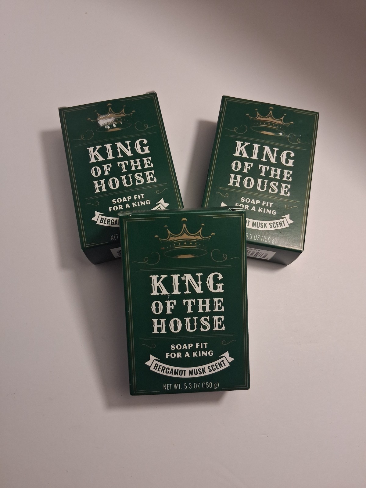 Kovot King Of The House Bar Soap Bergamot Musk Scent Triple Milled SET OF 3
