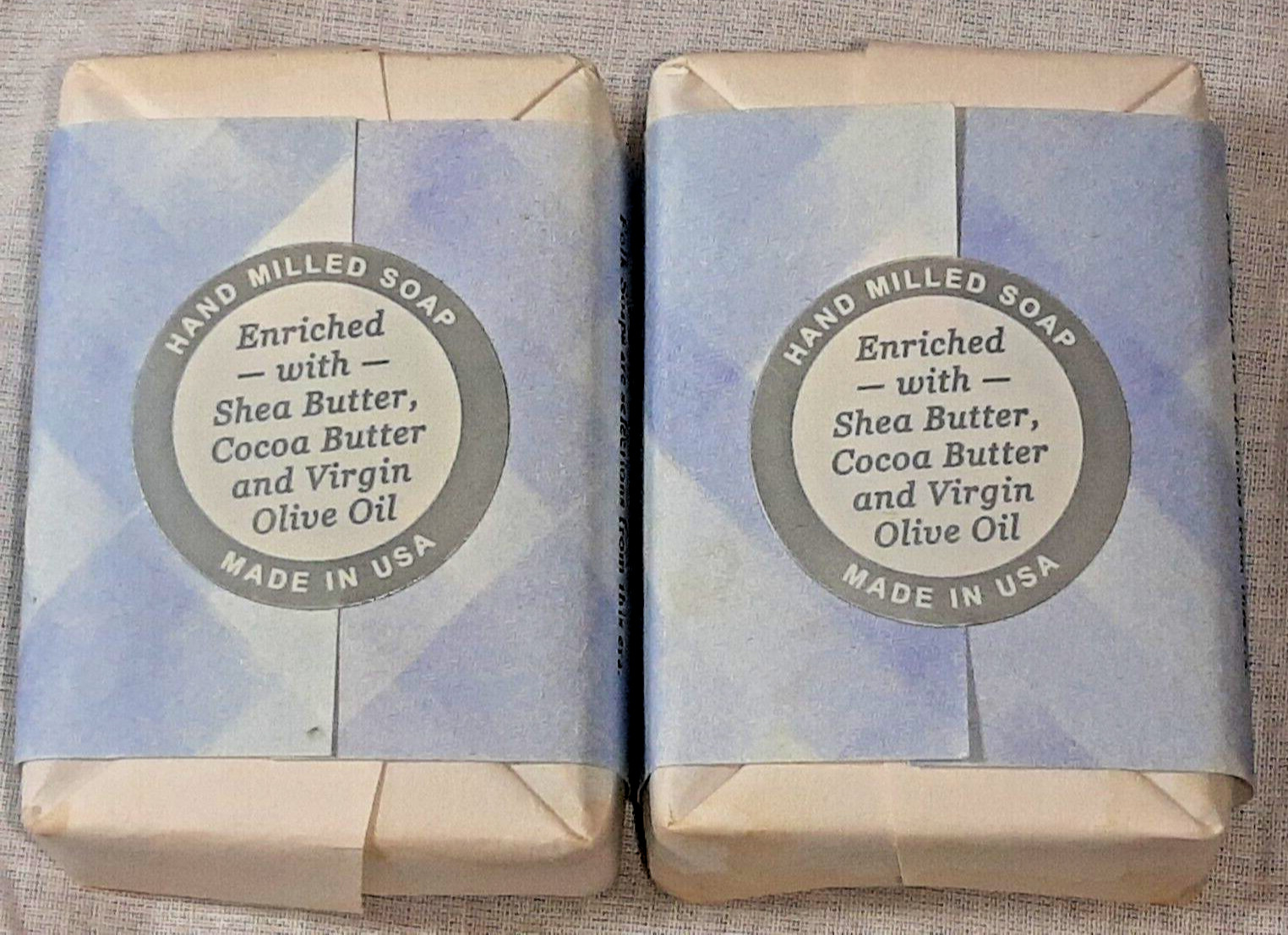 2 Bars Greenwich Bay Folk Soap True Lavender 2.75oz each Hand Milled Shea Butter