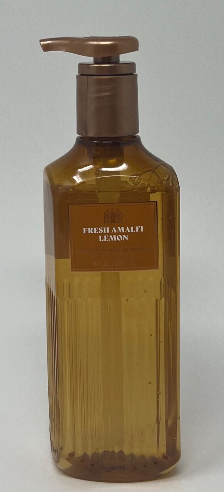 3 NEW BATH & BODY WORKS FRESH AMALFI LEMON CLEANSING GEL HAND SOAP WASH 8OZ PUMP