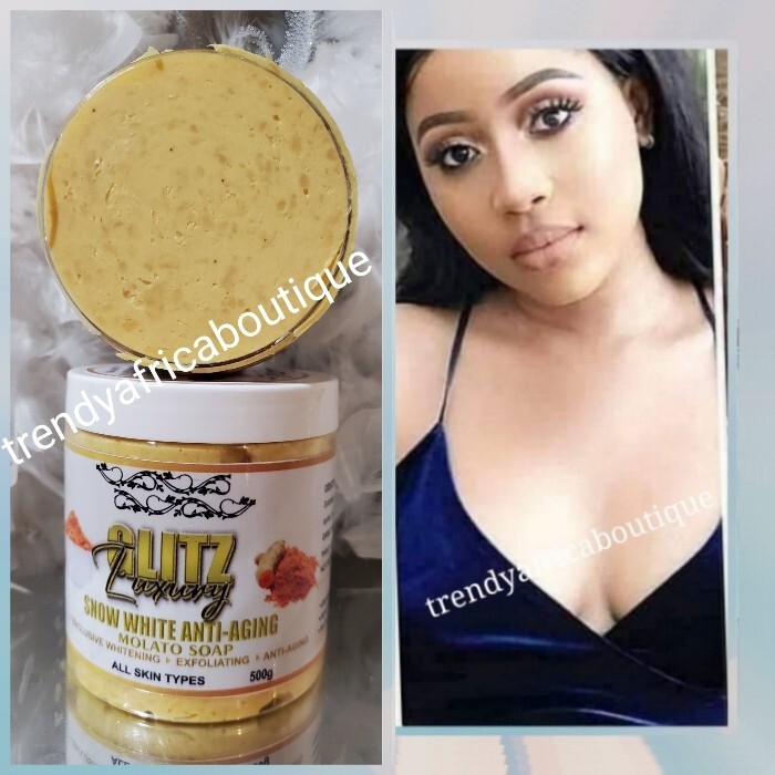 Glitzluxury Snowwhite Molato soap🔥🔥 All skin type 500gx 1👌 egg yolk, collagen