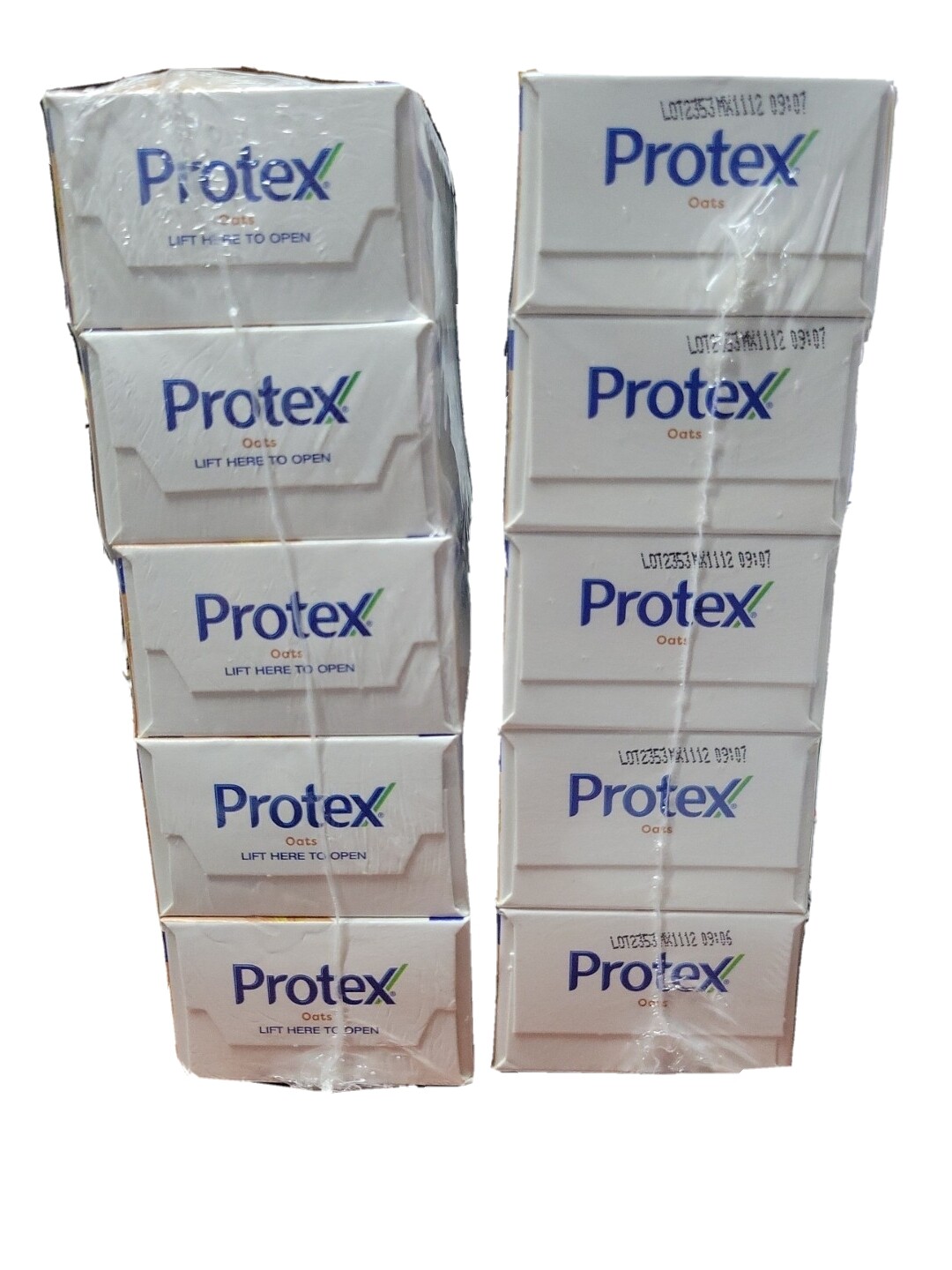 (10 Bars 3.7 oz) PROTEX OATS ANTIBACTERIAL SOAP BAR JABON PROTEX AVENA Family PK