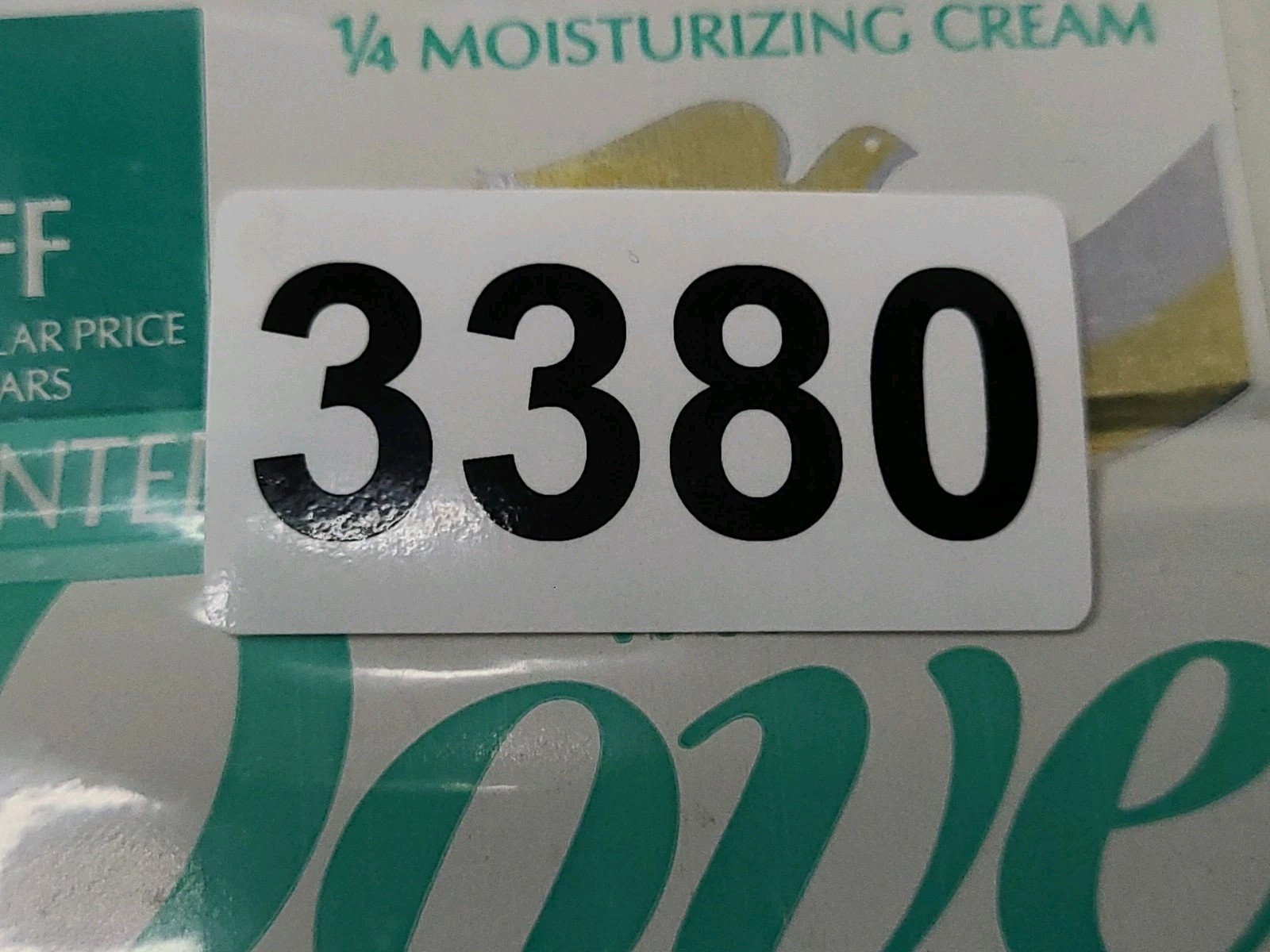 Vintage 2 Unscented White Dove 1/4 Moisturizing Cream Bar Size 4.75