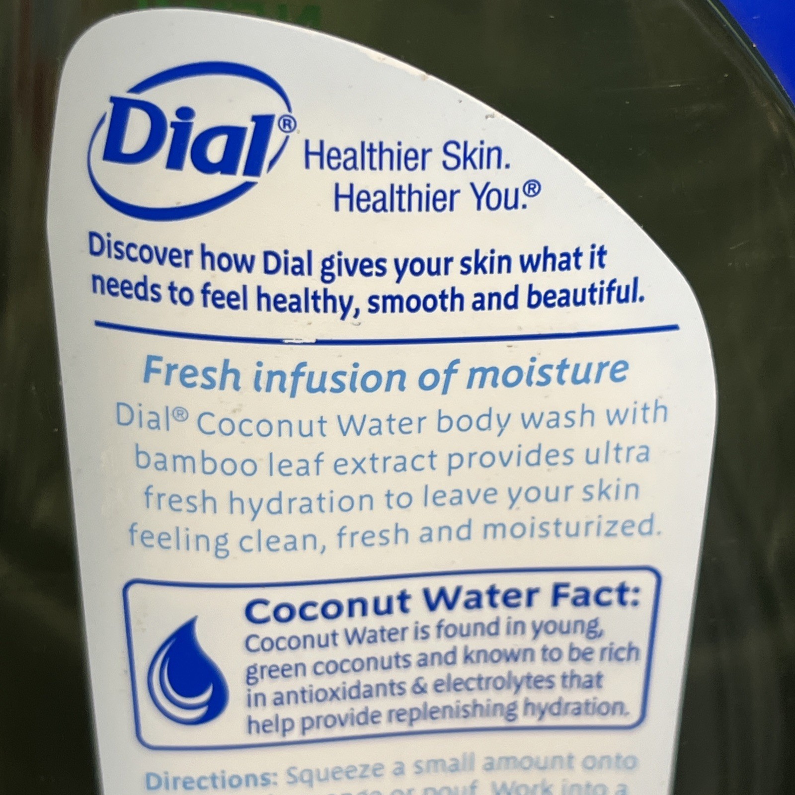 Dial Body Wash Coconut Water (16 oz Bottle)