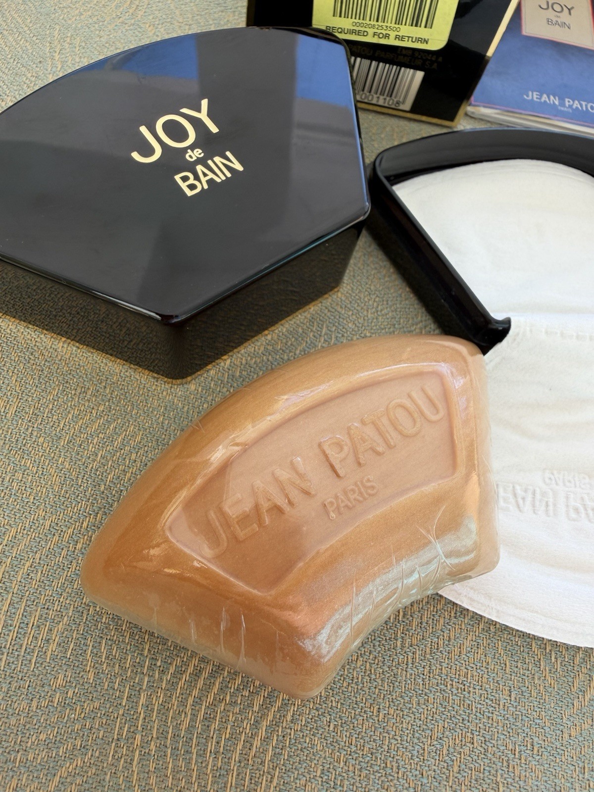 JEAN PATOU JOY DE BAIN 100G PERFUMED SOAP NEW WITH BOX 3.5 OZ Sealed Vintage