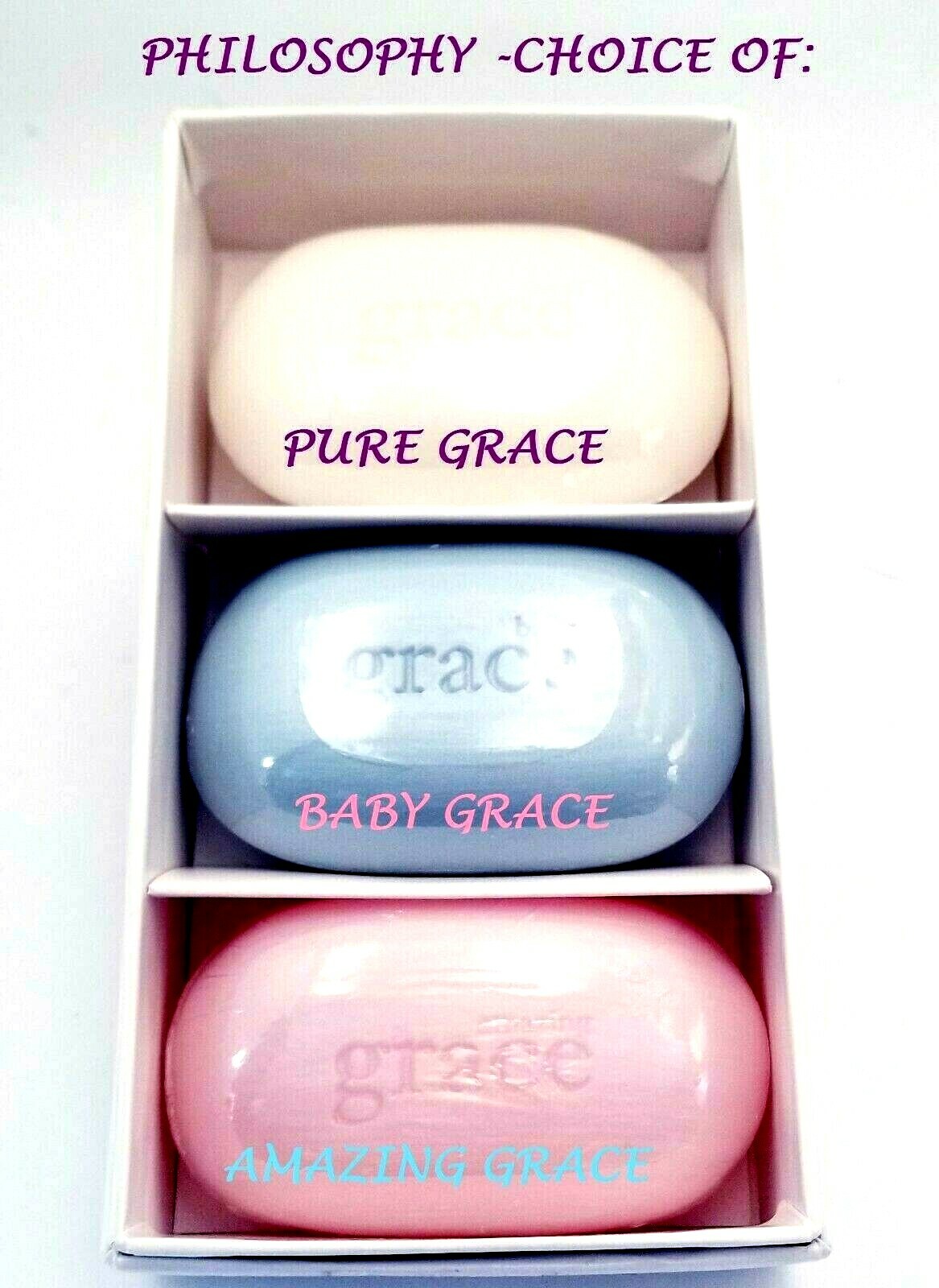 Philosophy STATE OF GRACE SOAP CHOICE OF: PURE GRACE, AMAZING ,BABY GRACE NEW!