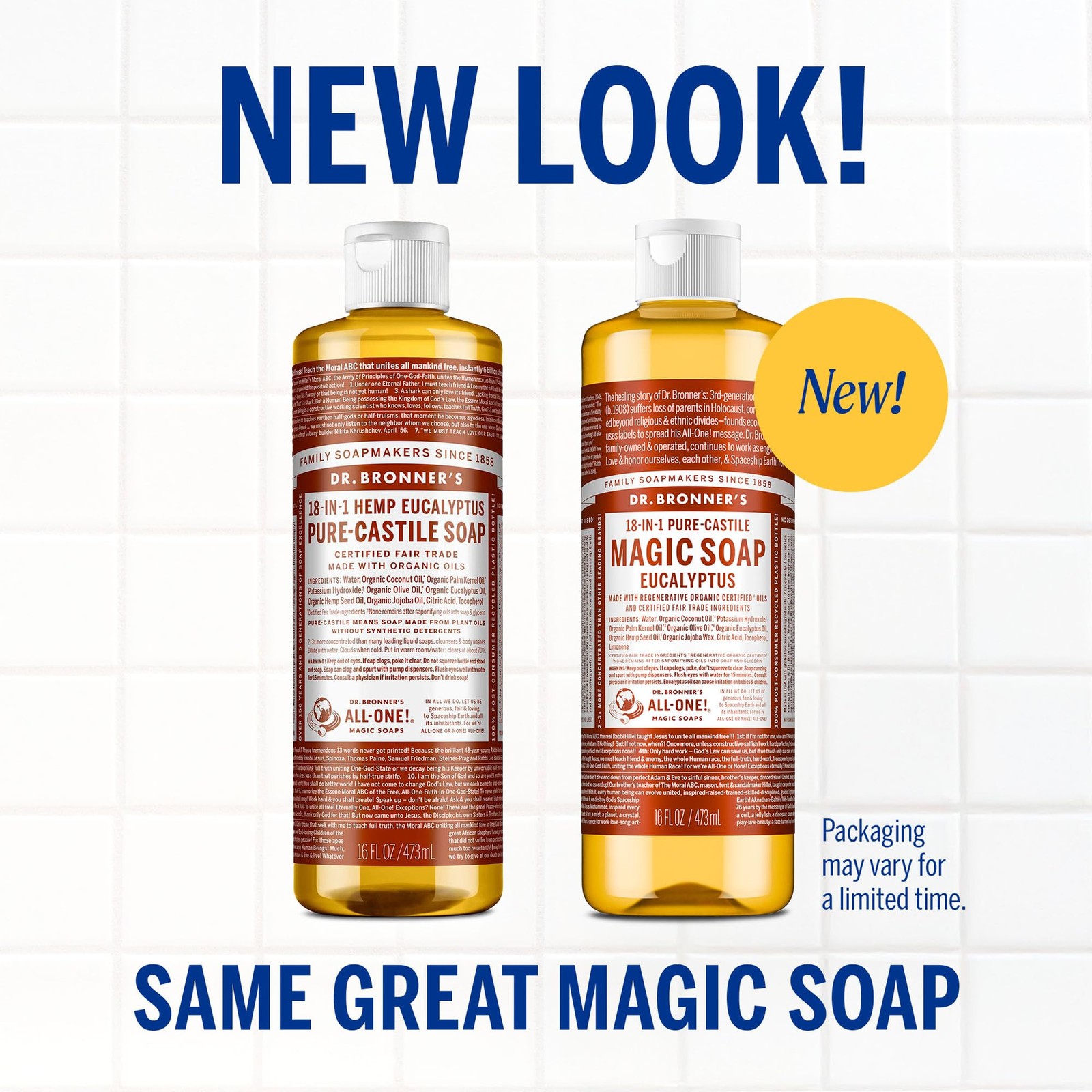 Dr Bronner’s Pure Castile Soap Pack Of 2 16 Fl Oz Organic All Purpose Cleaner