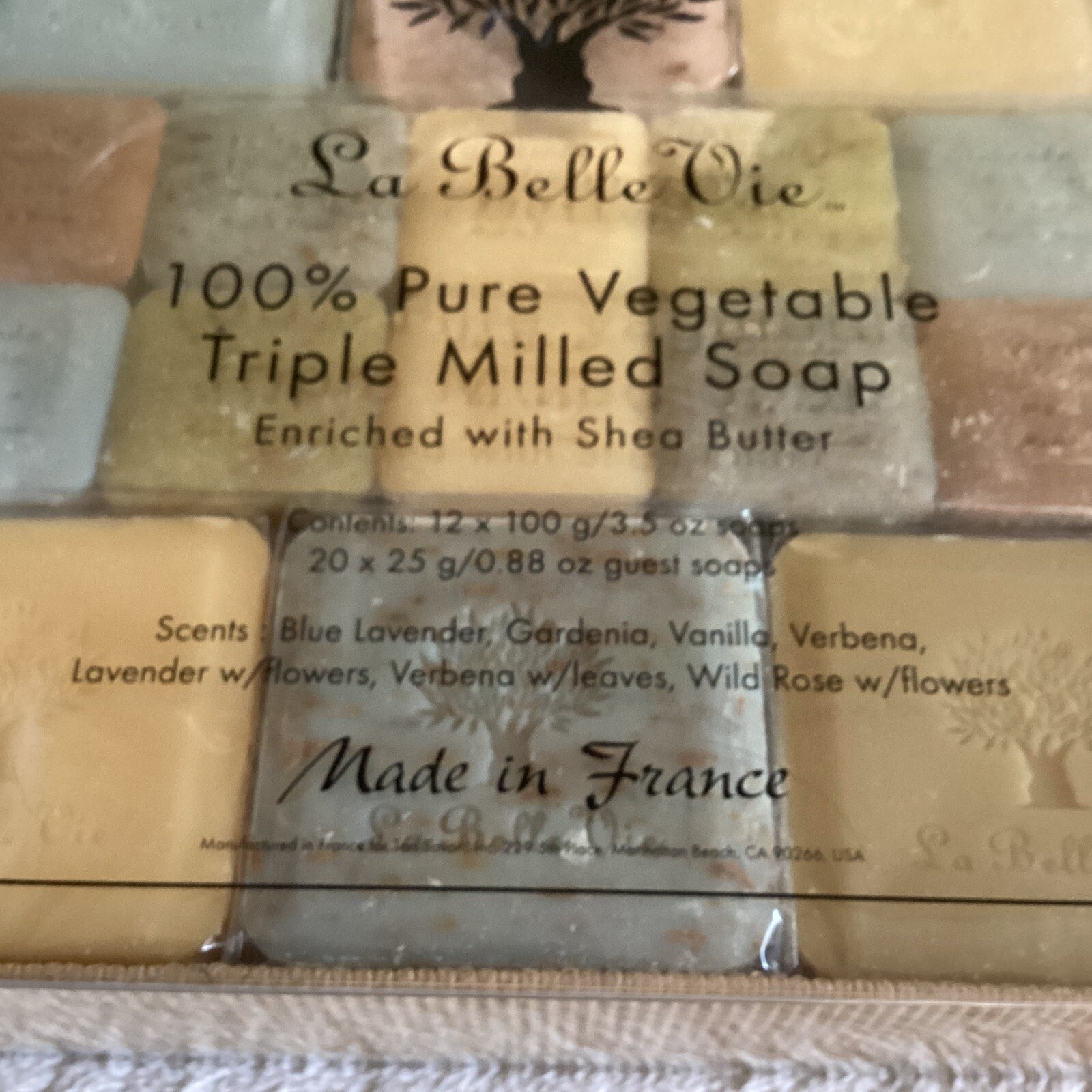 La Belle Vie 100% Pure Vegetable triple Mill bar soap Multiple Scents New