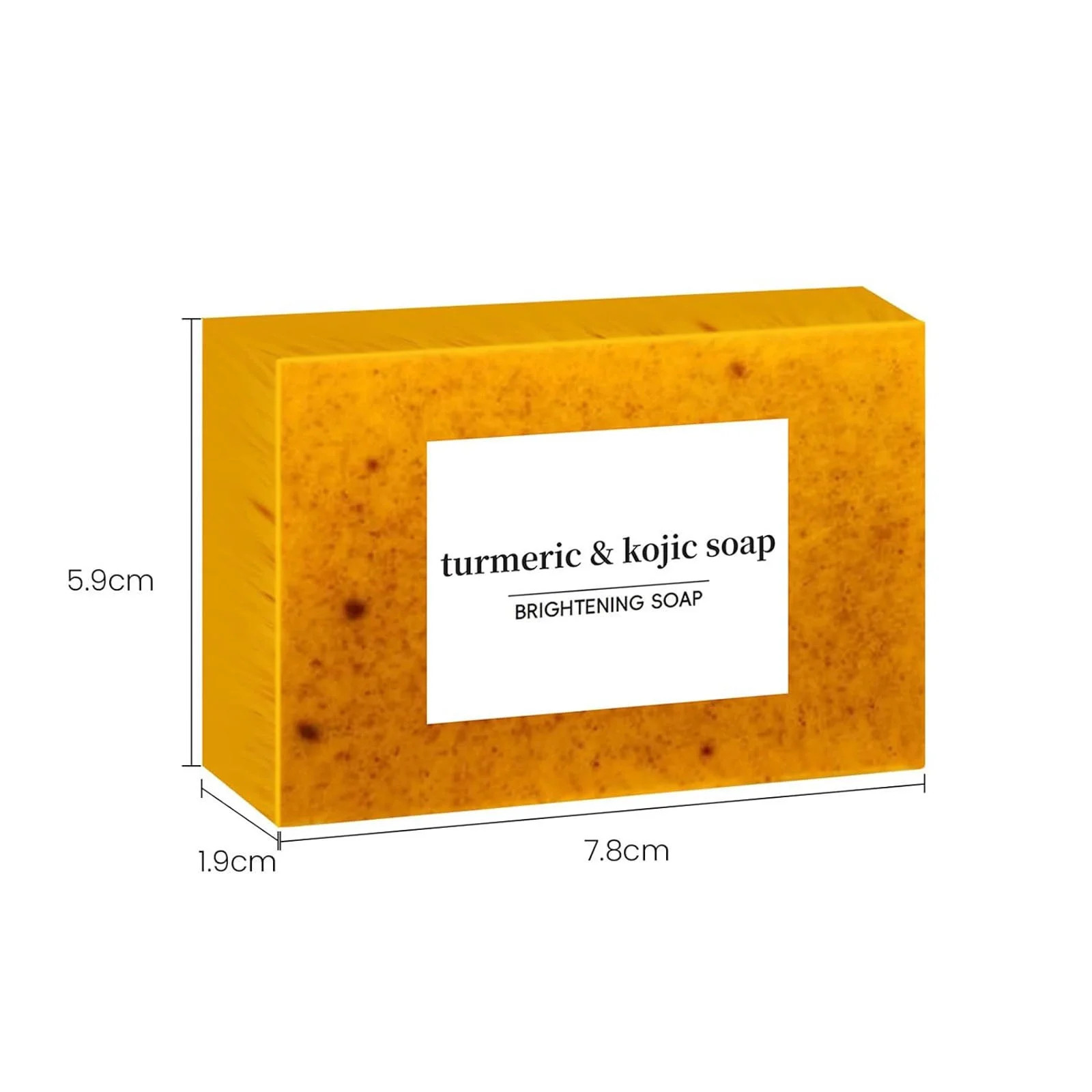 Lemon Turmeric Soap Tablets, Lemon Turmeric Kojic Acid Soap for Dark Spots, Faci