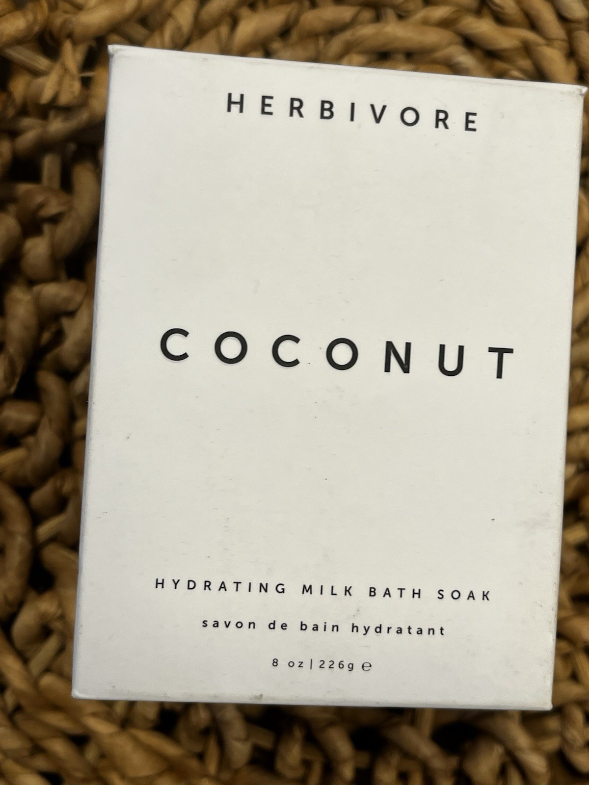 Herbivore Botanicals Coconut MILK Bath Soak Moisturizing Hydrating