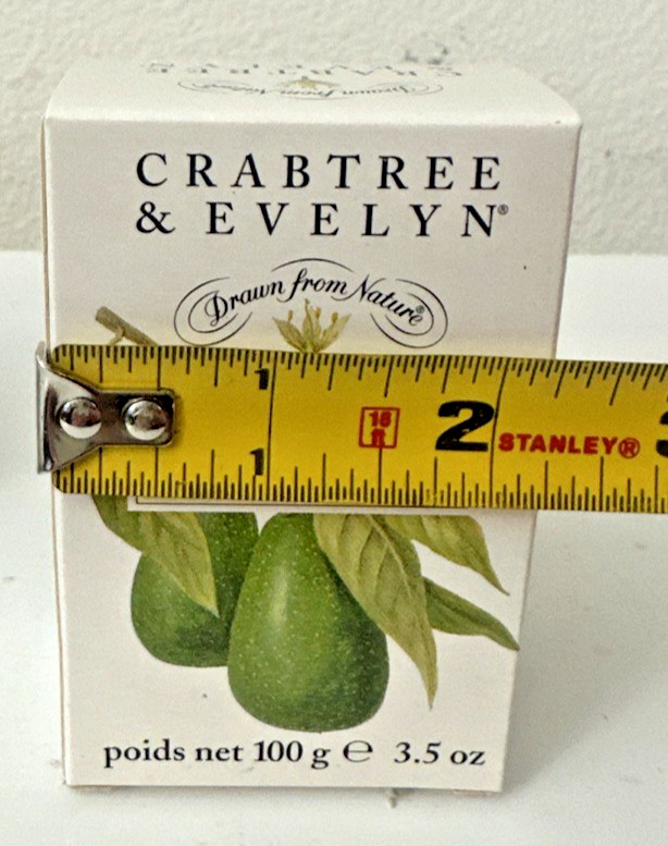 Crabtree & Evelyn AVOCADO OIL Soap Bars Set Of 3 VINTAGE 1995 Great Britain New