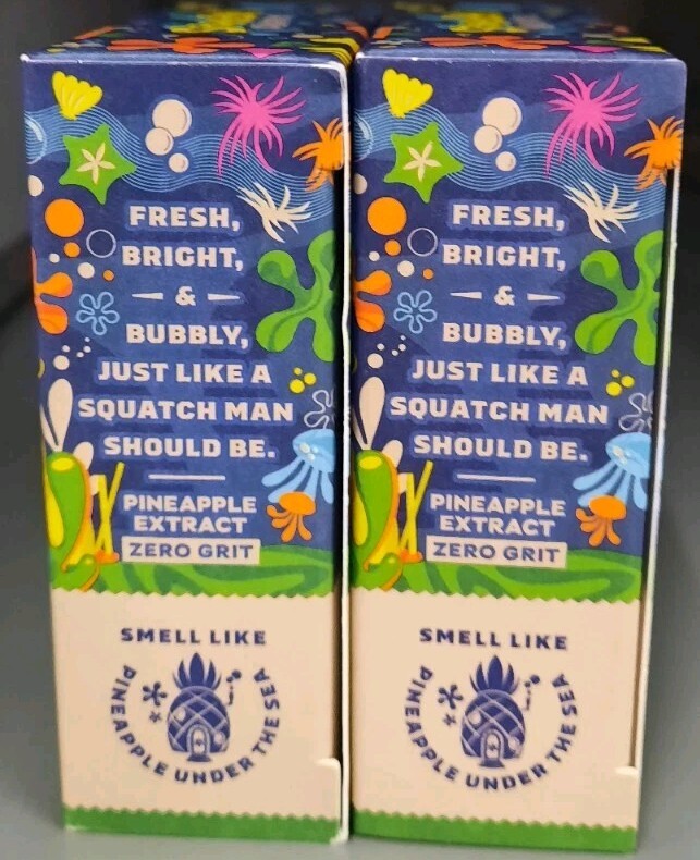 DR. SQUATCH NAUTICAL NONSENSE SPONGEBOB SQUARE PANTS LIMITED SOAP Lot of 2 Bars