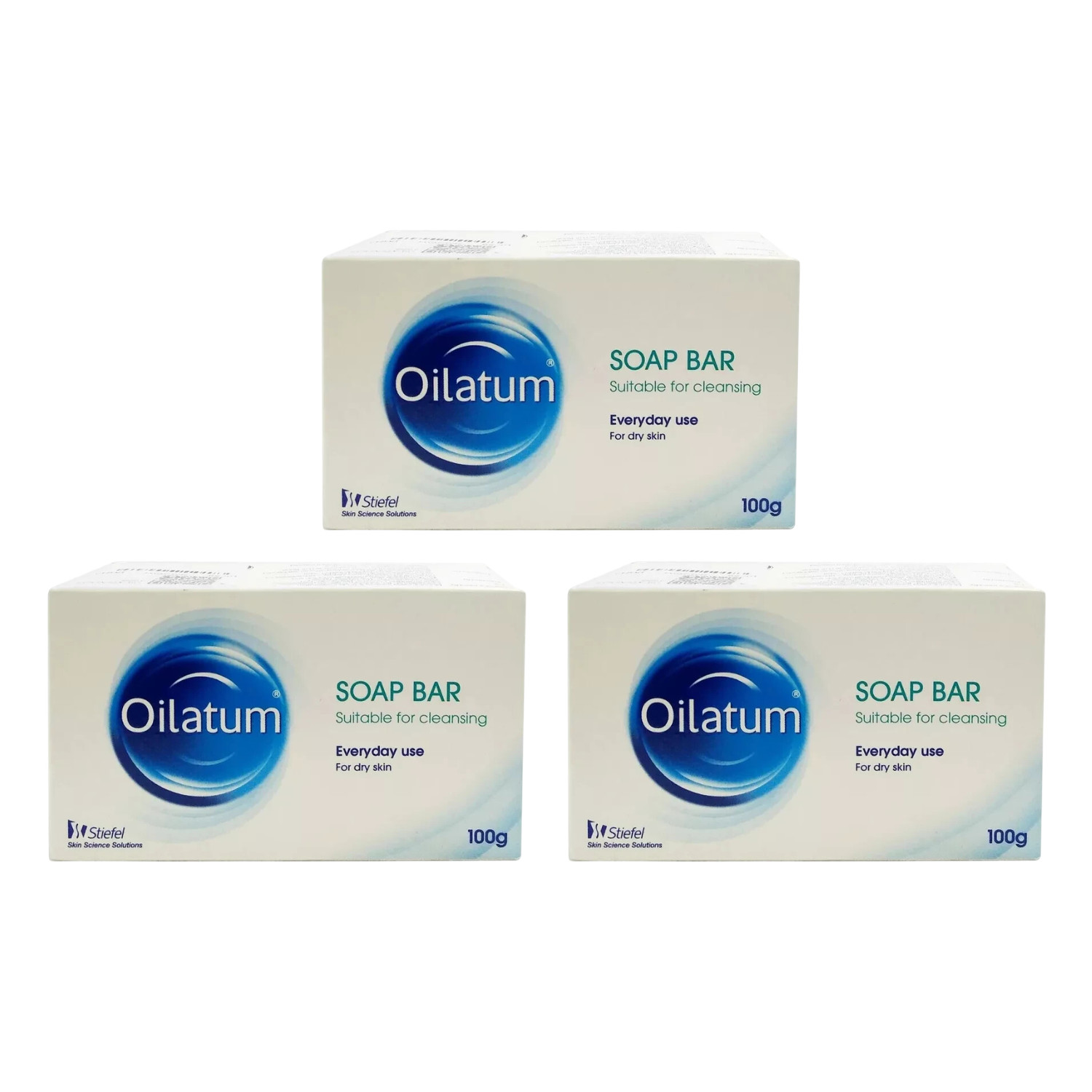 3 box OILATUM Bar SOAP For Dry Skin 100g Gently Cleanses Moisturizes