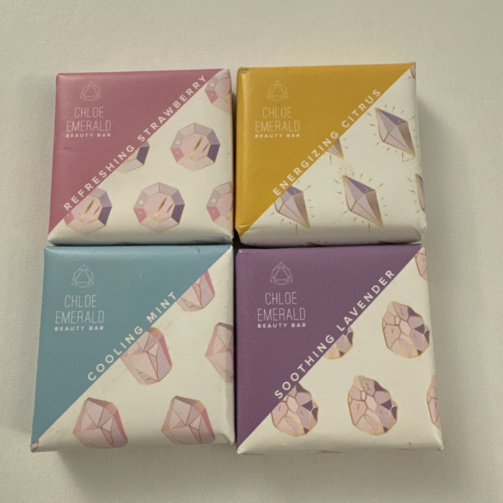New Set Of 4 Chloe Emerald Beauty Bars C25