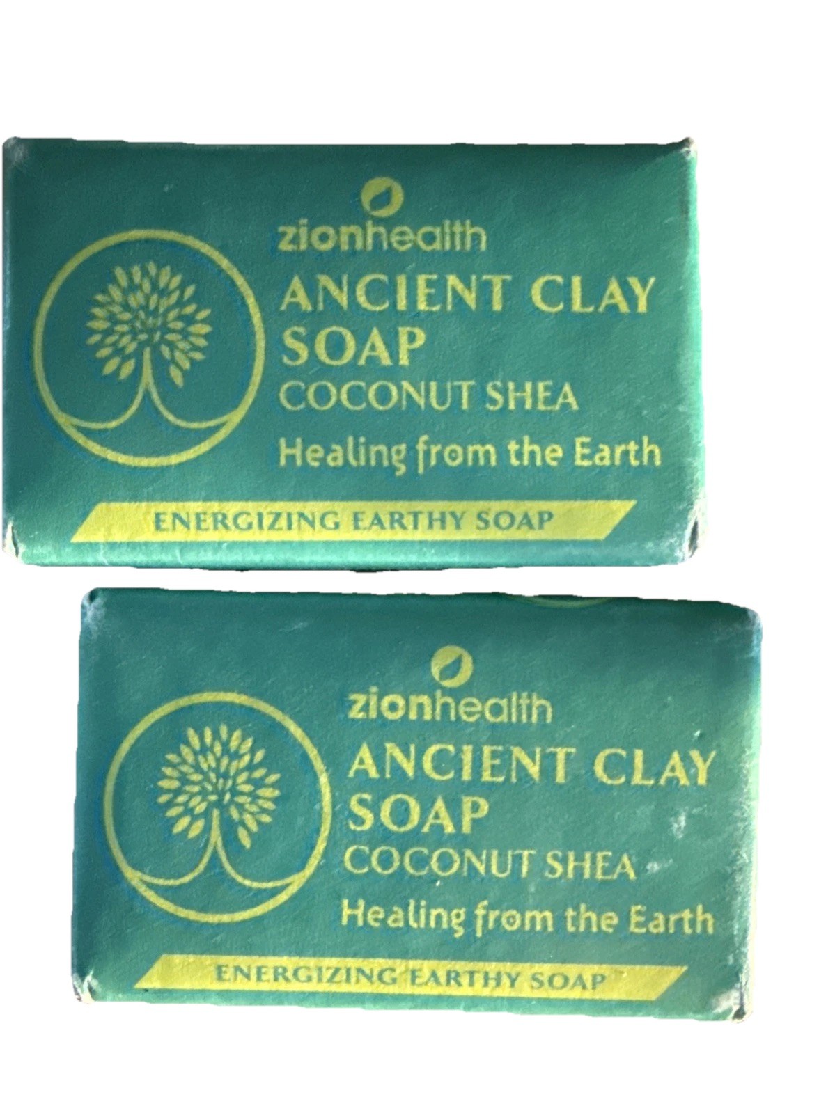 Zion Health Ancient Clay Bar Soap Coconut Shea ~ 2 X 6 oz (170 g)