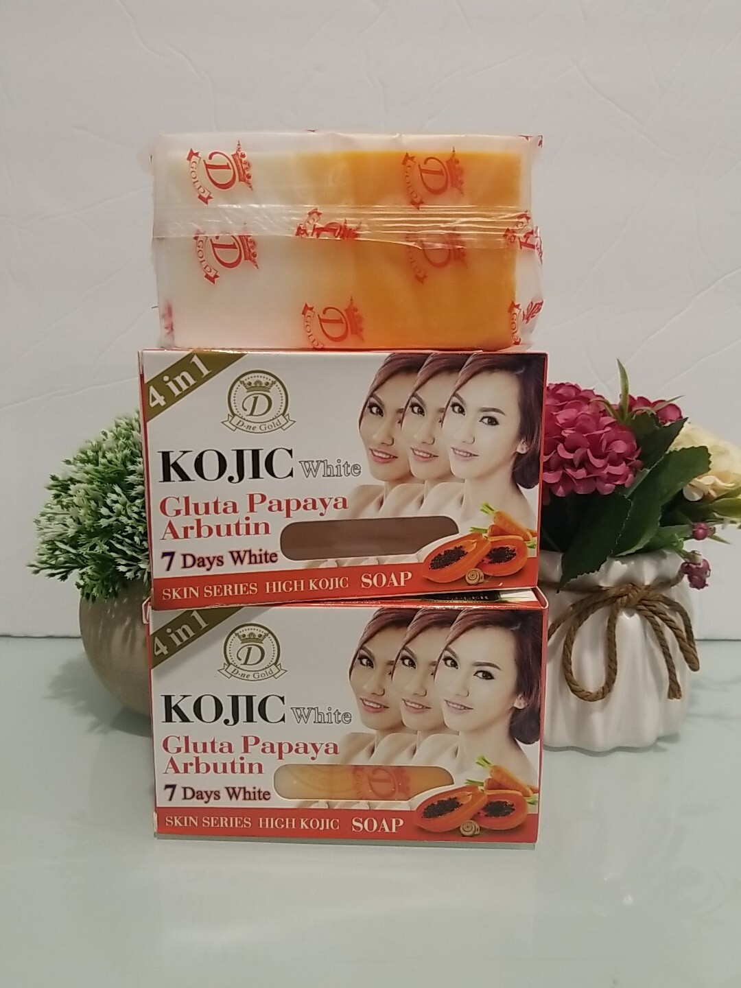 2X Kojic white Gluta Papaya Arbutin 7days White Soap 160g 4 in 1 Free Shipping