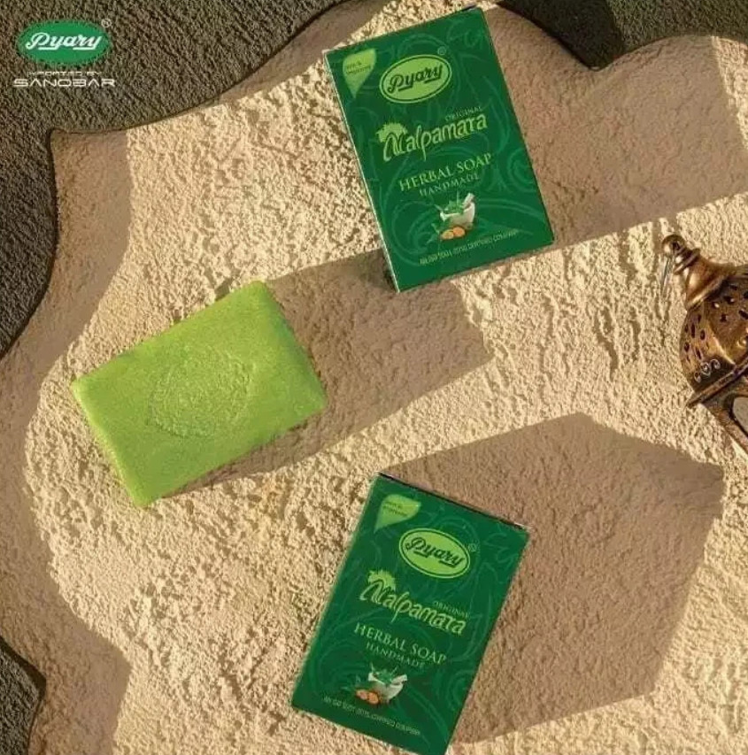 4 X Indian Pyary Nalpamara Original Herbal Soap – 75g Hand Made ⭐FAST SHIPPING⭐