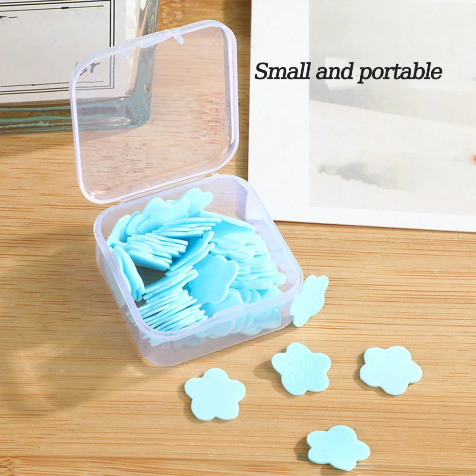 Soap Sheets 300Pcs Boxed Travel Disposable Paper Soap Hand Wash Camping Hiking