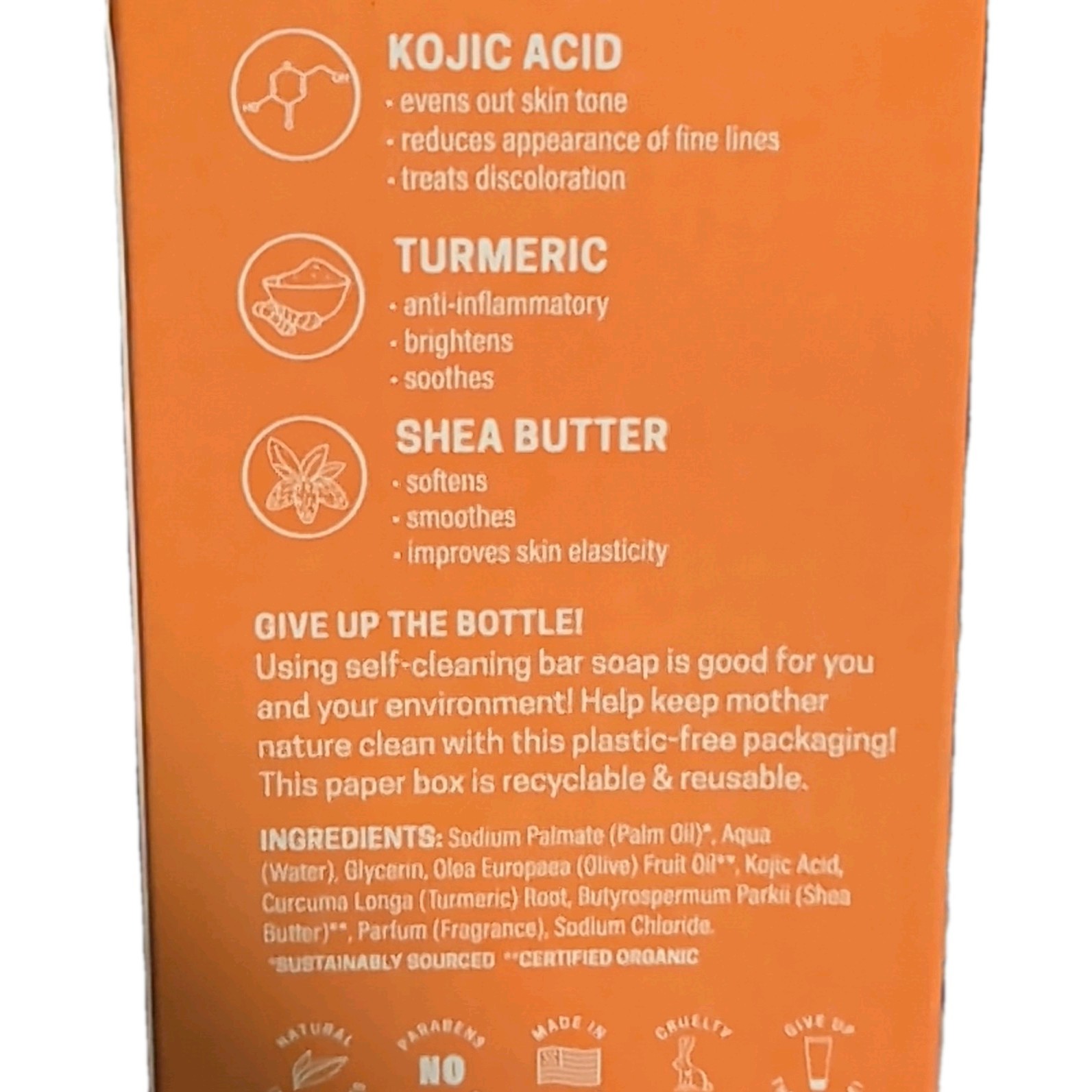 Provence Essentials Kojic Acid Turmeric Shea Butter Bar Soap 10 oz