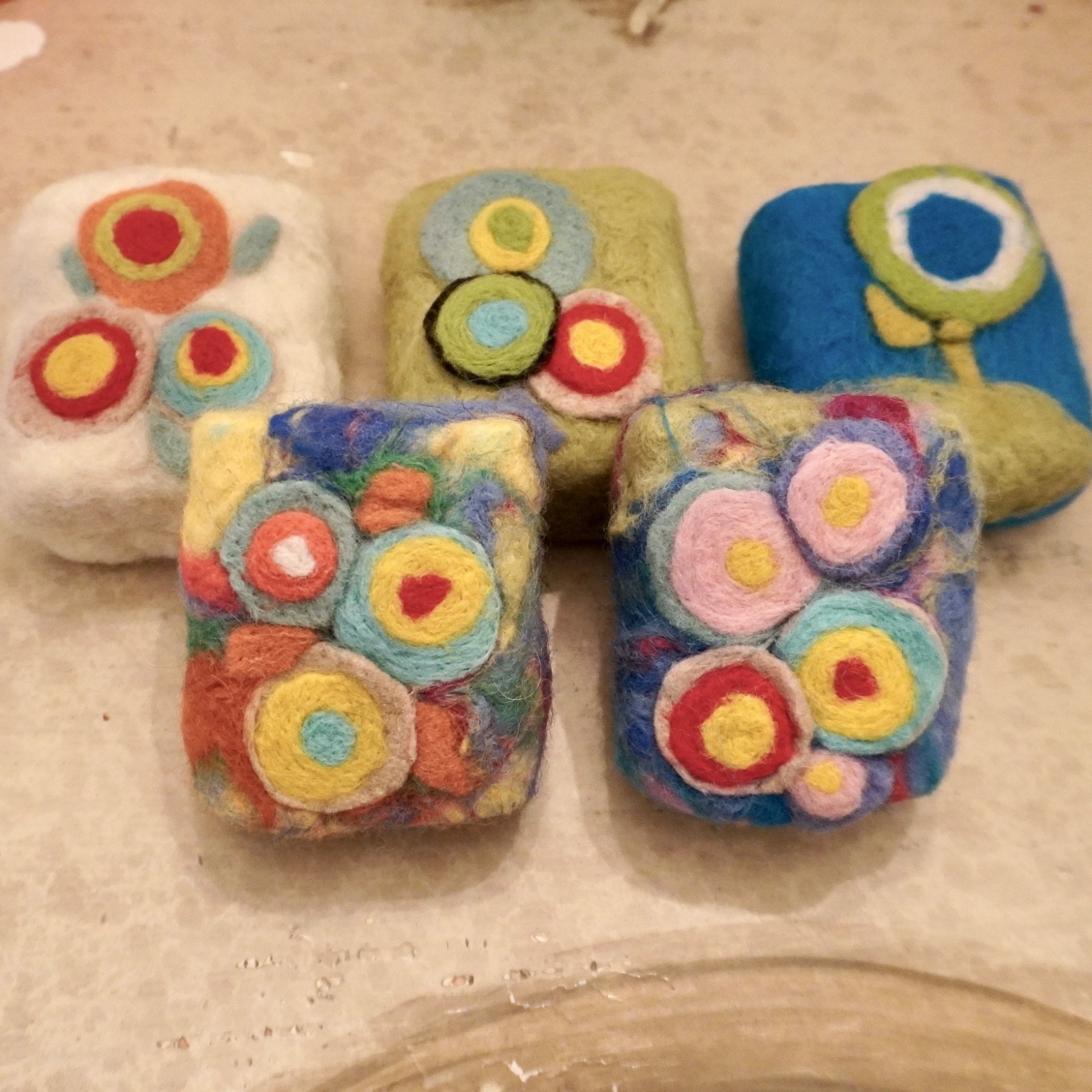 Artisan Felted Amish Farm Soap Wool from Iceland Natural Handmade Small Batch