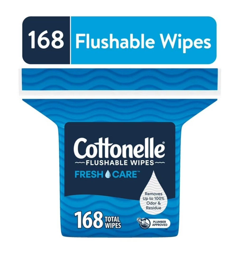 Cottonelle Fresh Care Flushable Wet Wipes, 1 Resealable Bag (4 pack)