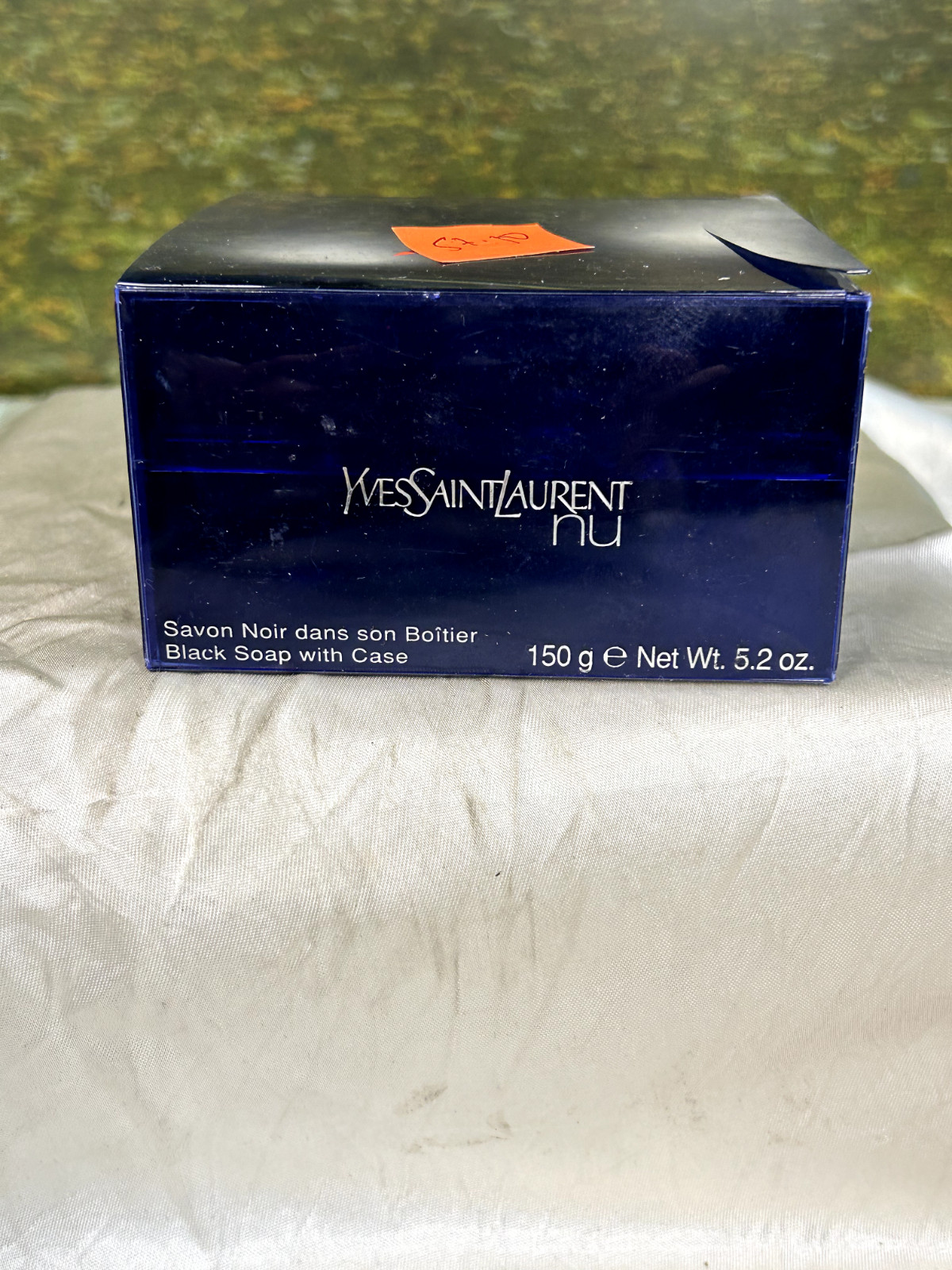 YVES SAINT LAURENT NU 150G BLACK SOAP WITH CASE (NEW WITH BOX)